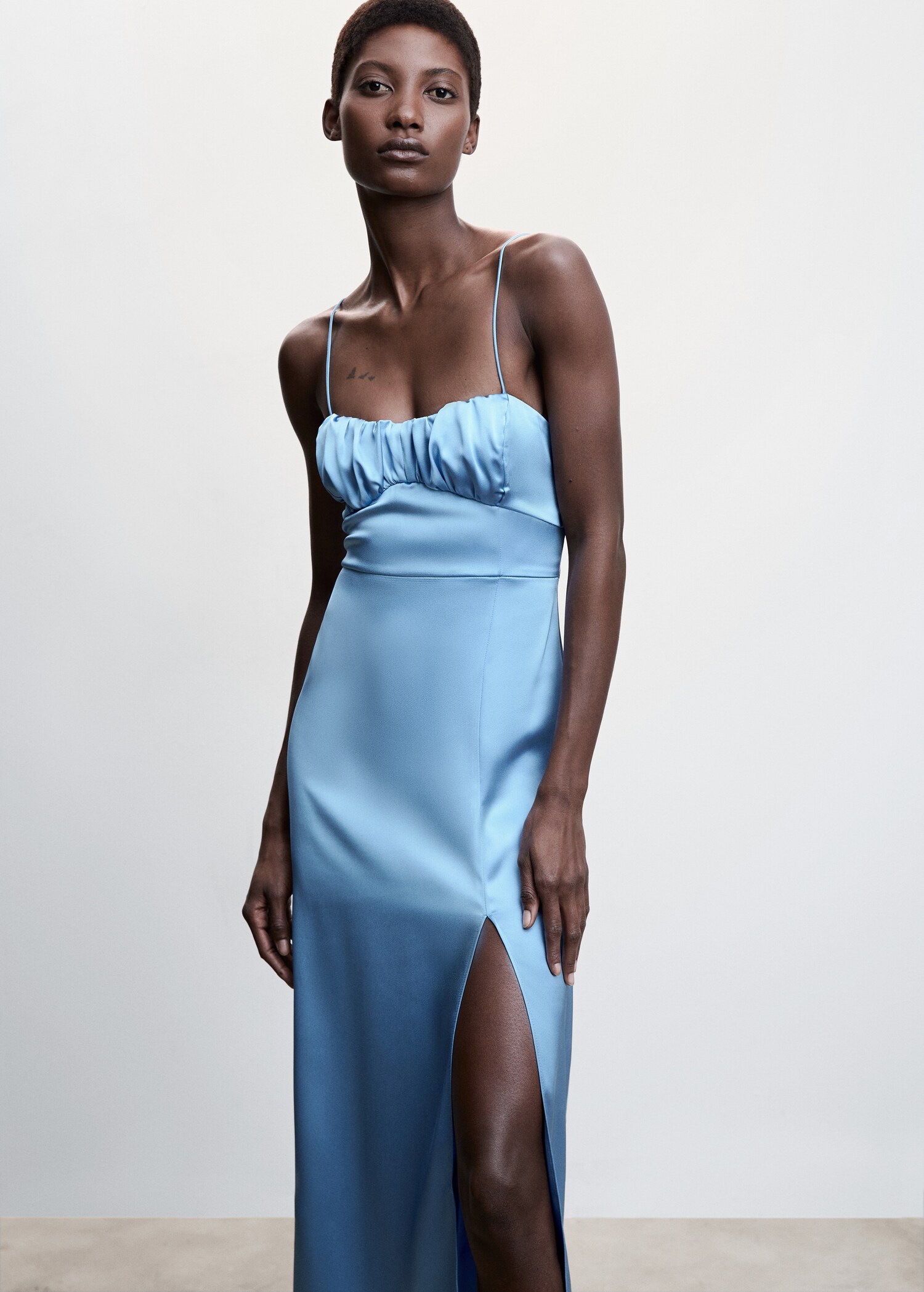 Satin camisole dress - Medium plane