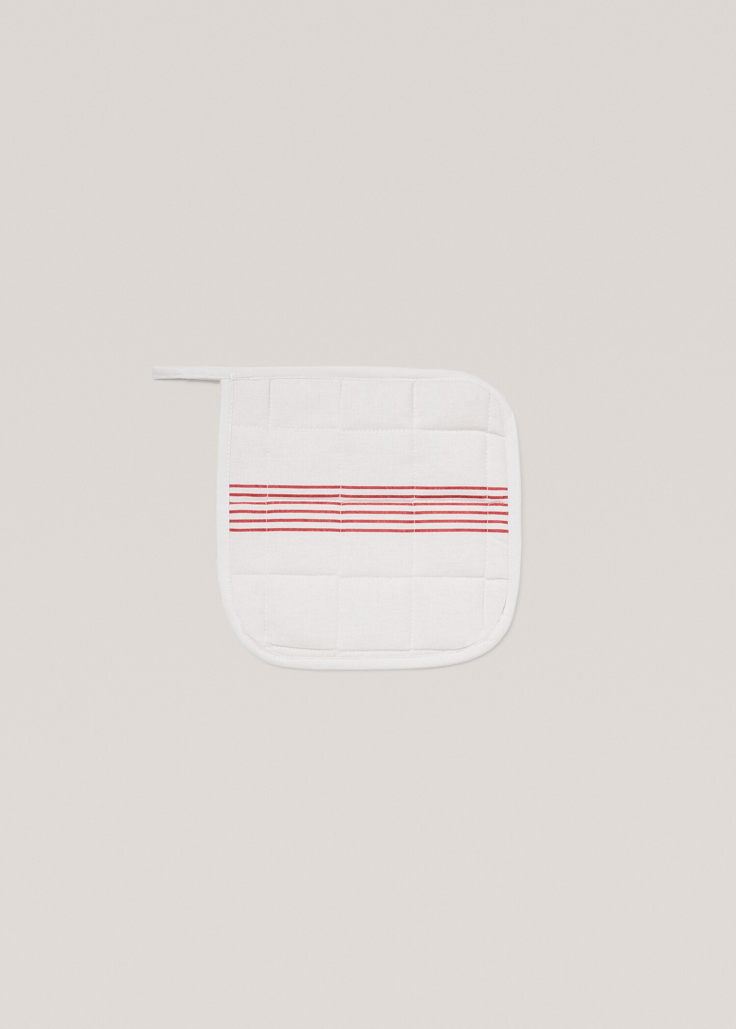 Striped cotton mitten - Article without model