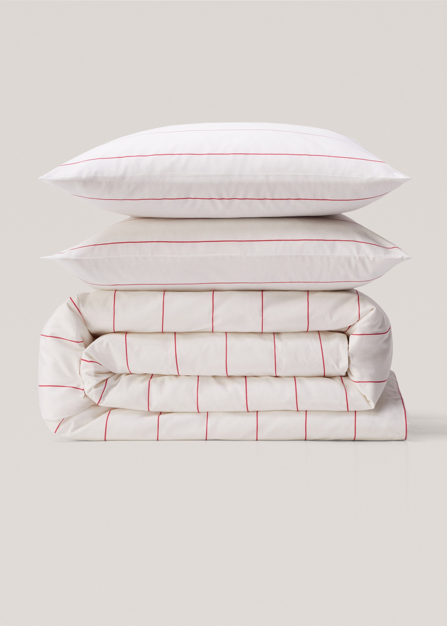 Housse de couette coton imprimée rayures Lit 180/200 cm - Article sans modèle