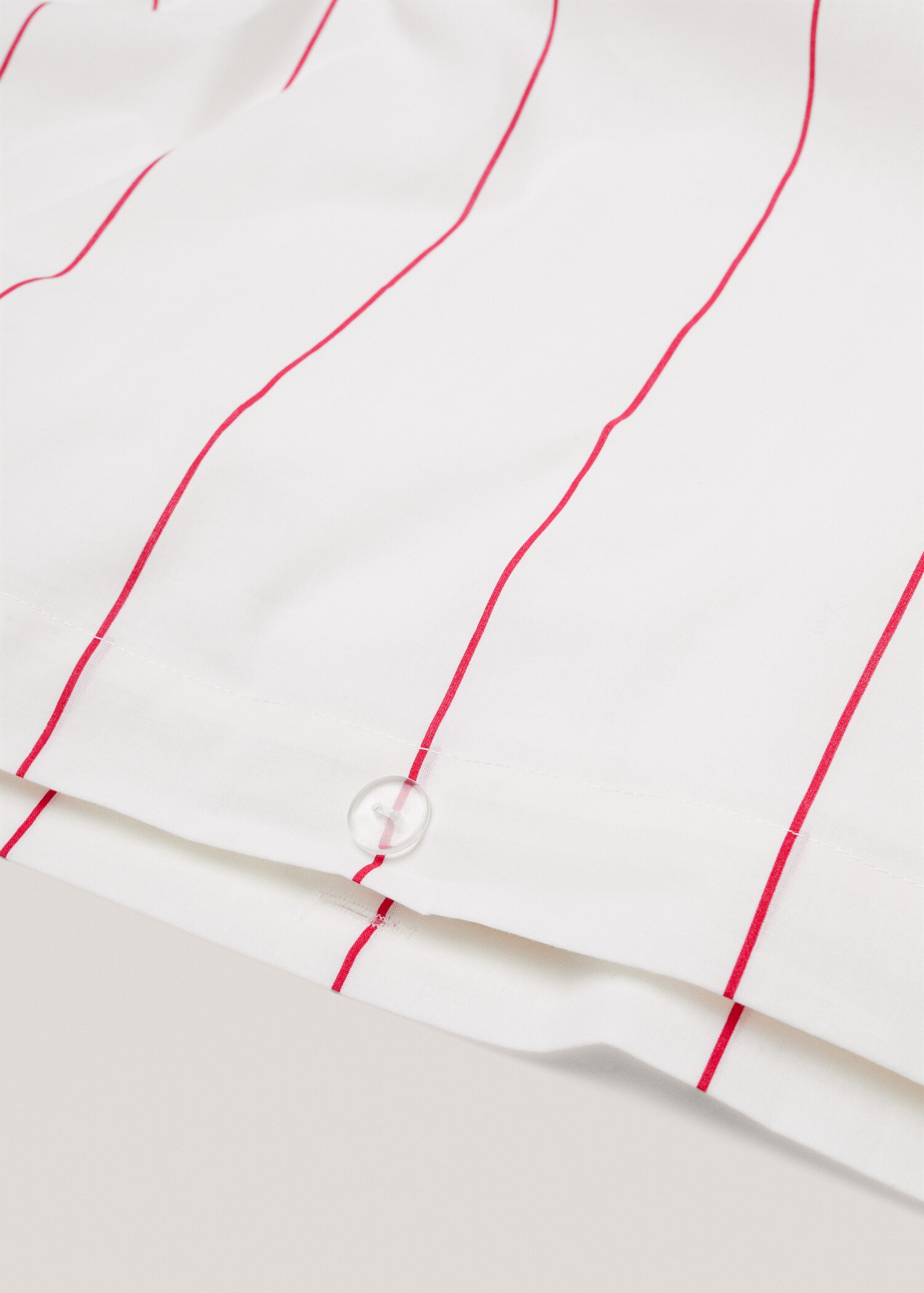 Housse de couette coton imprimée rayures Lit 180/200 cm - Détail de l'article 2