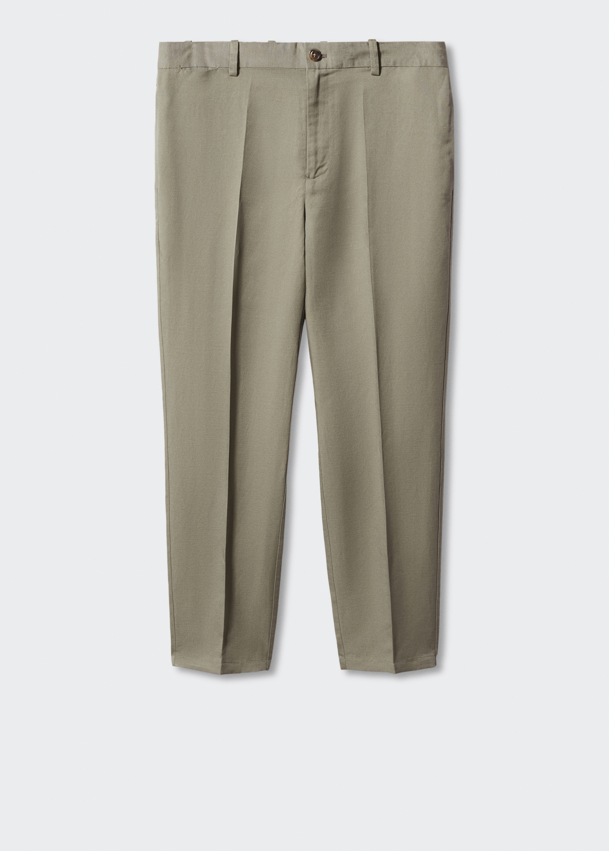 Slim-fit lyocell linen trousers - Article without model