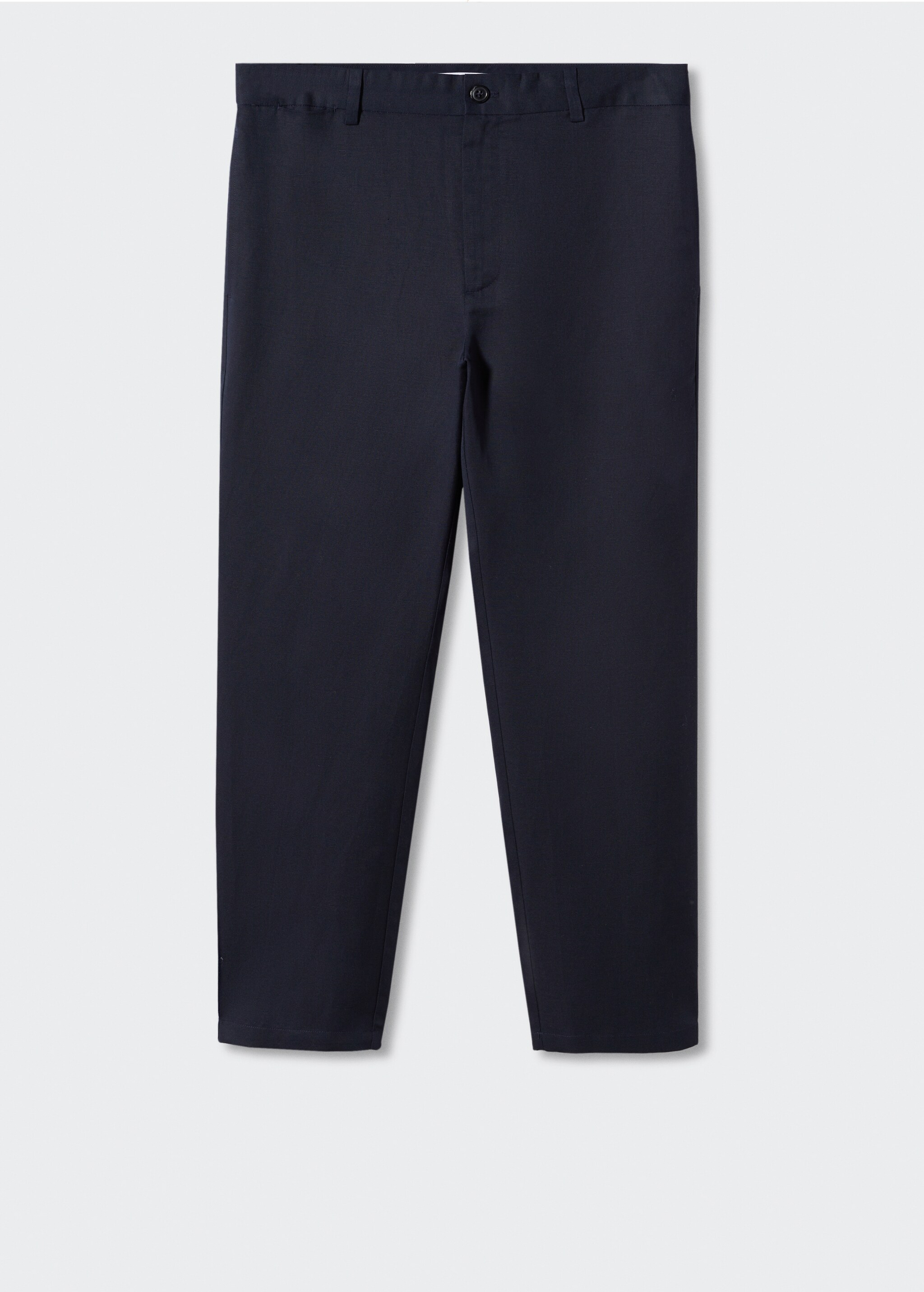 Slim-fit lyocell linen trousers - Article without model