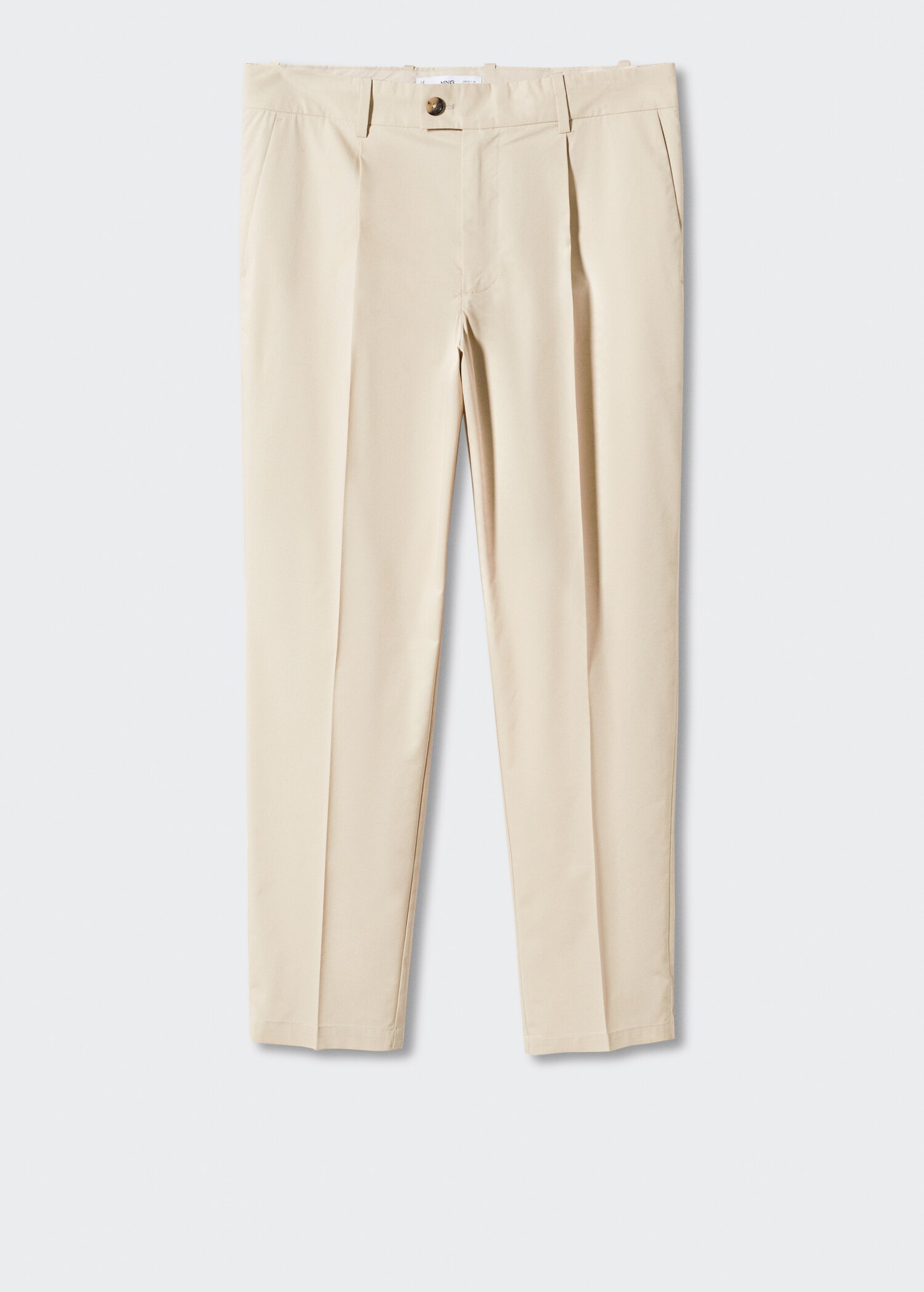 Cotton pleated trousers - Article without model