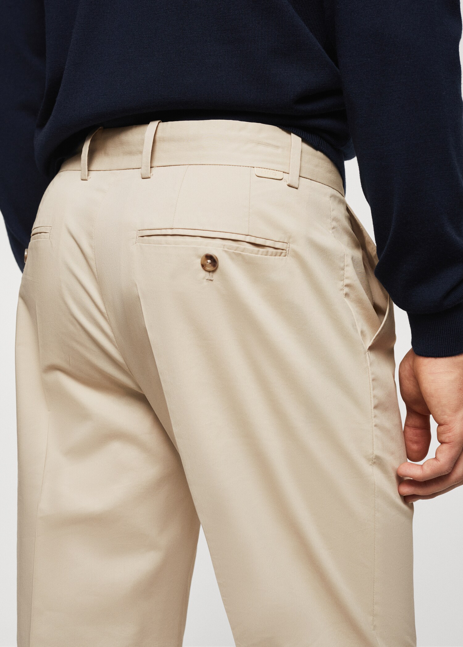 Cotton pleated pants - Details of the article 6