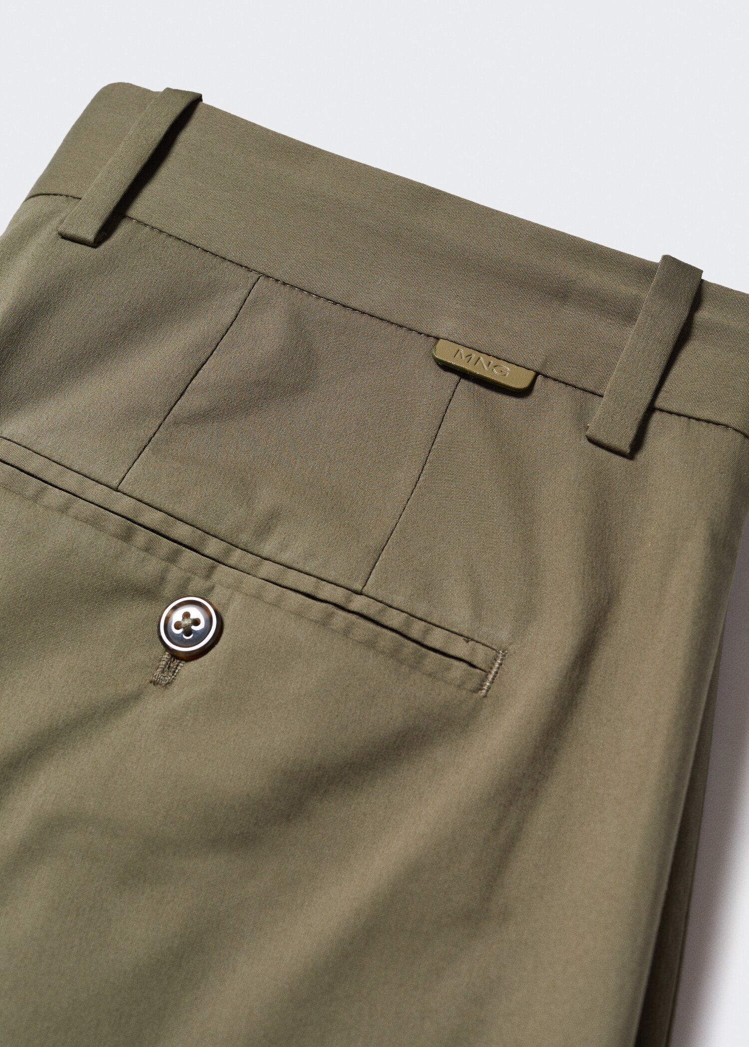 Cotton pleated trousers - Details of the article 8