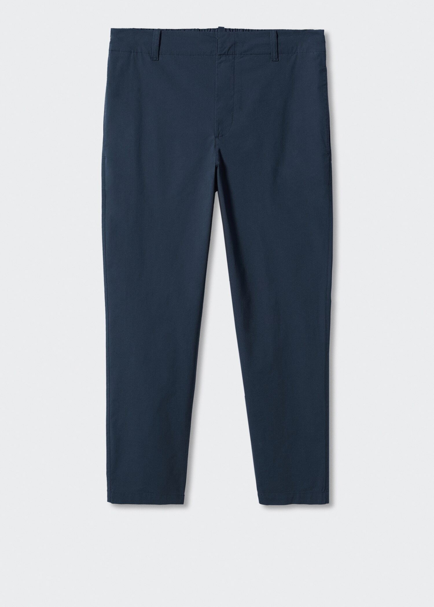 Slim-fit cotton trousers - Article without model