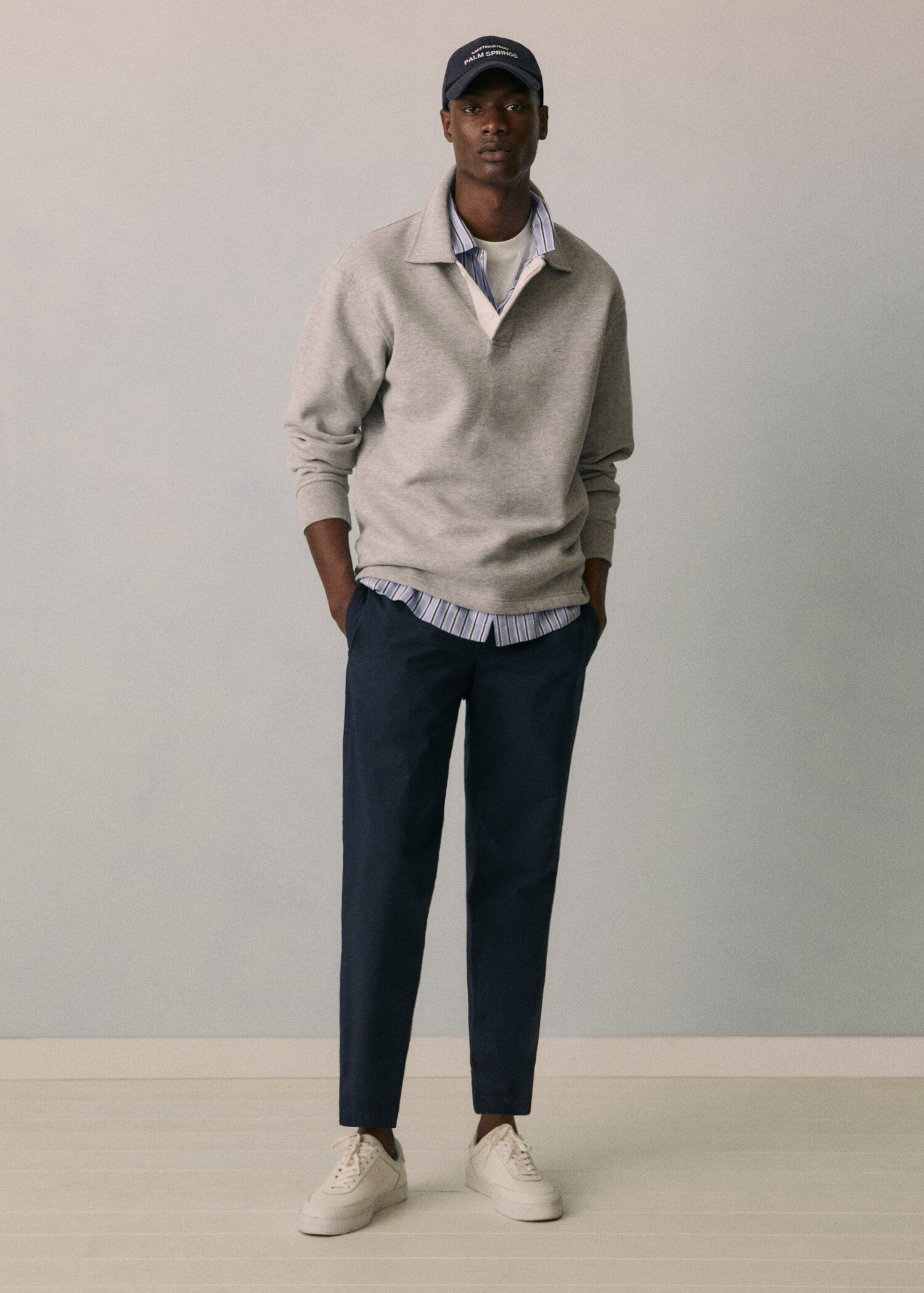 Slim-fit cotton pants - Details of the article 5