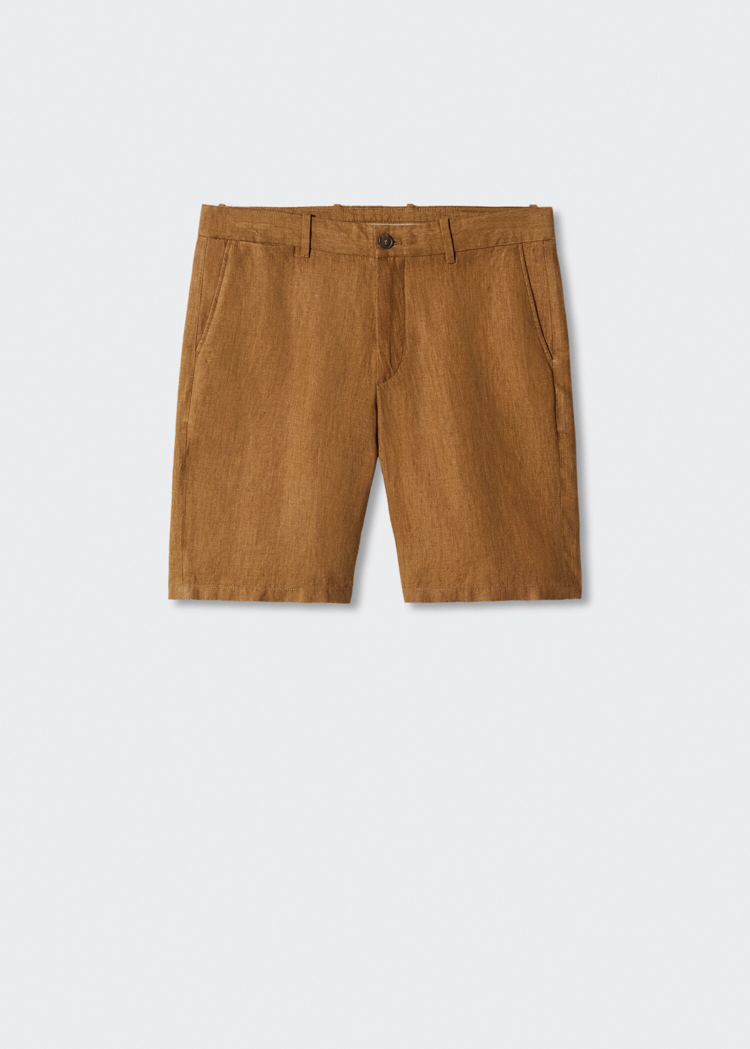 Bermudashorts i 100% lin - Artikkel uten modell