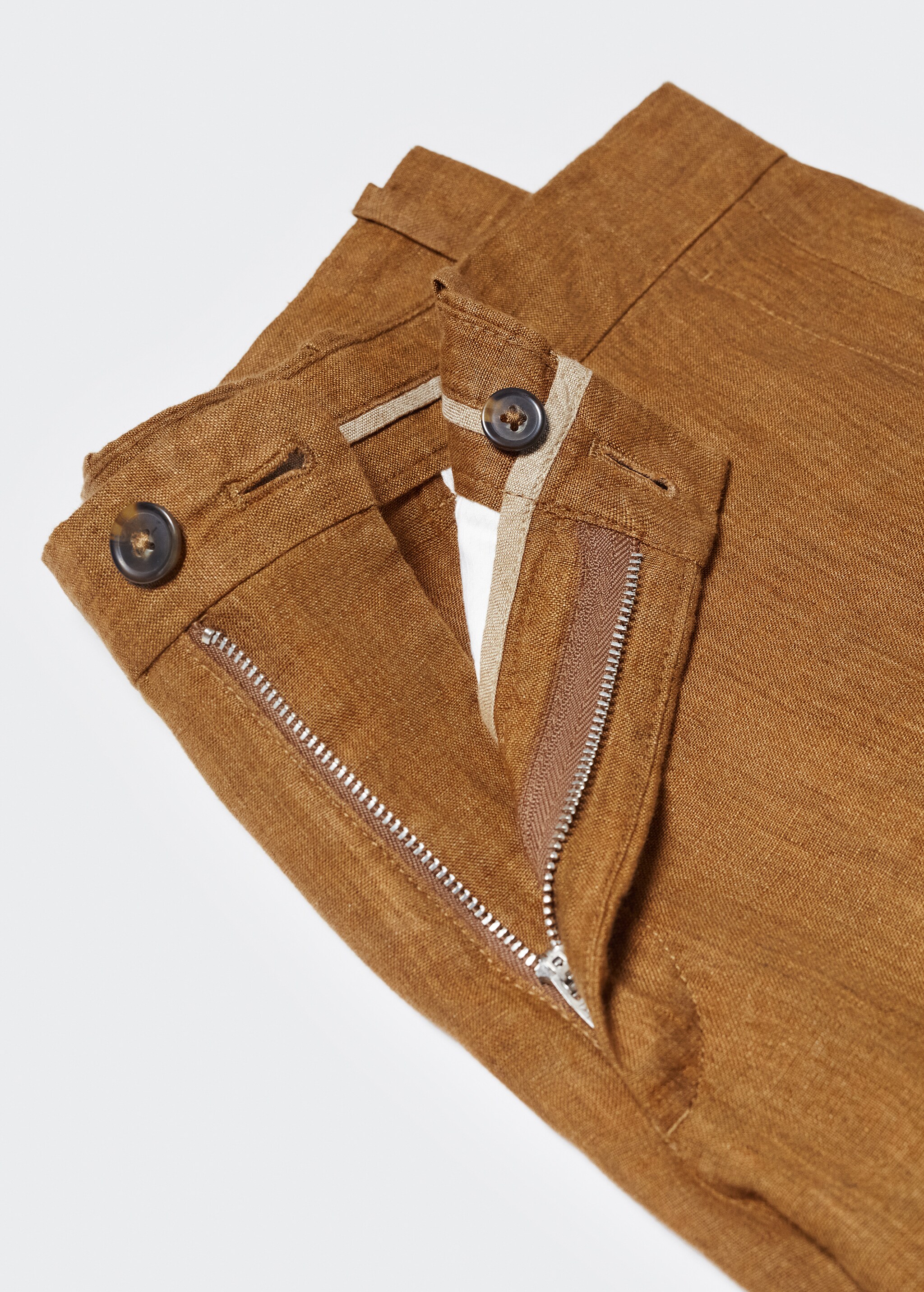 100% linen bermuda shorts - Details of the article 8