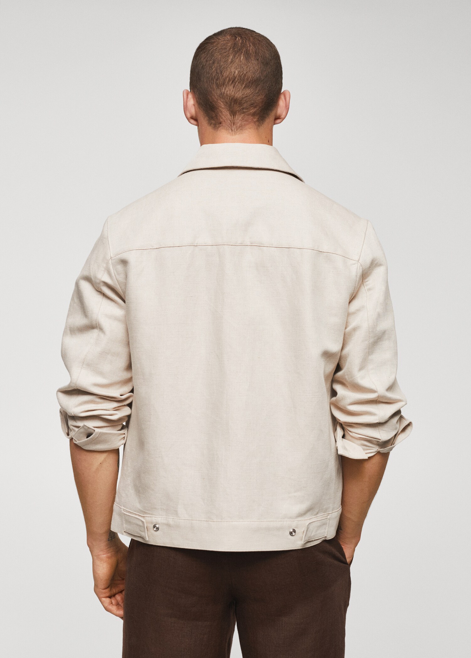Veste en lin poches - Verso de l’article