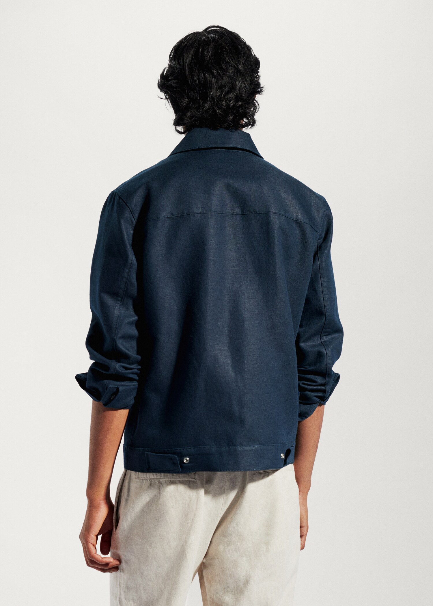 Veste en lin poches - Verso de l’article