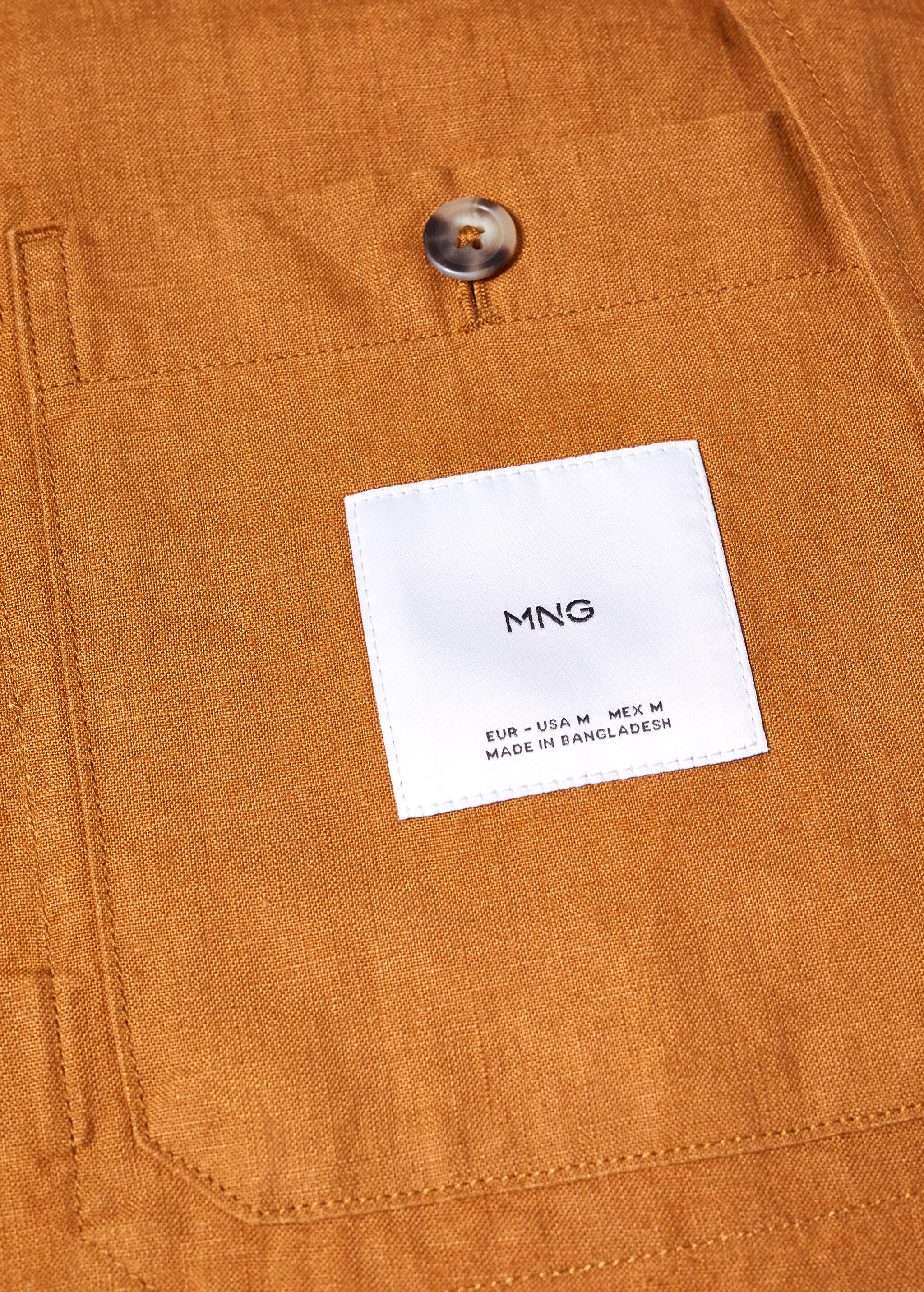 100% linen overshirt with pockets - Details of the article 8