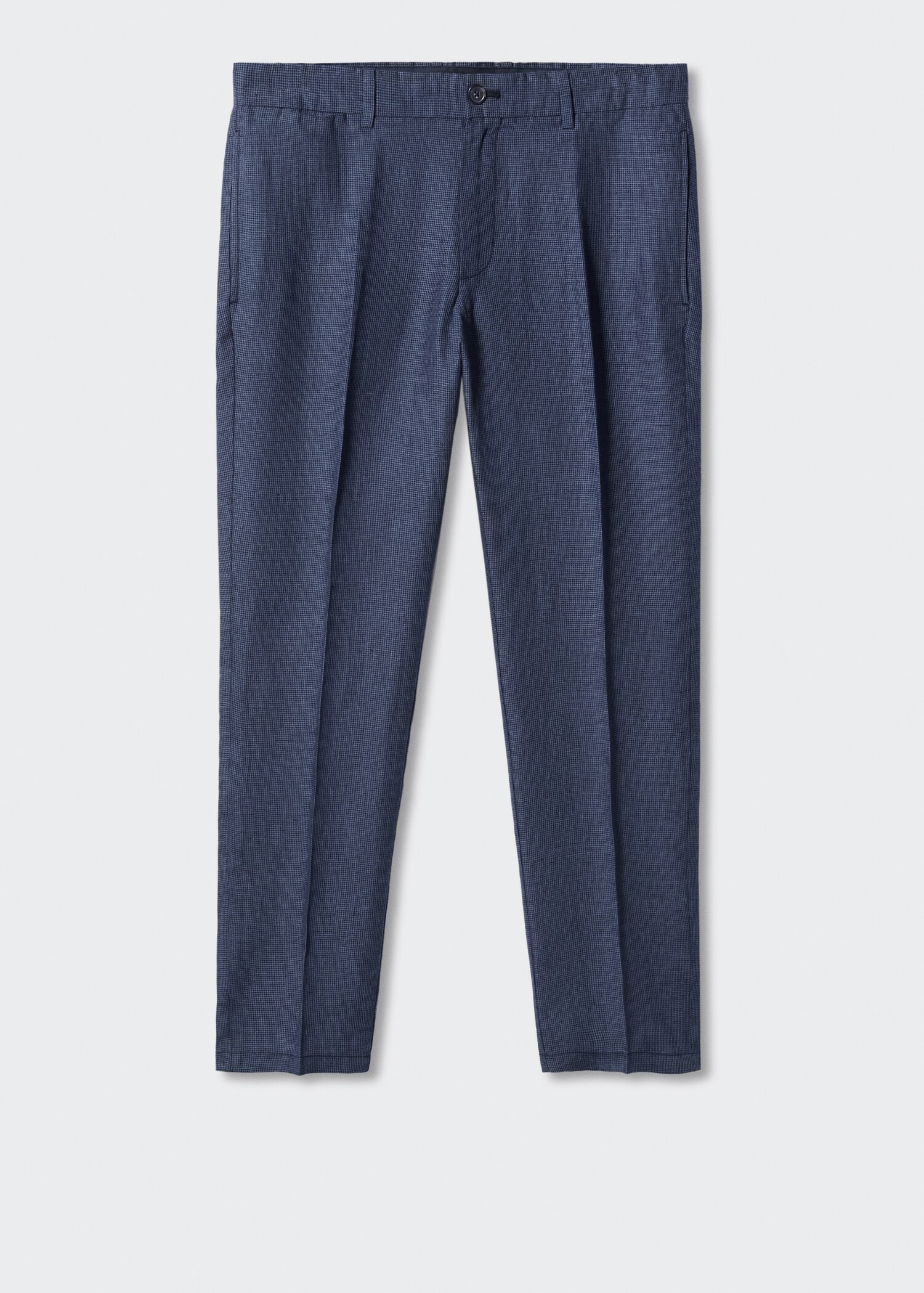 Slim-fit 100% linen pants - Article without model