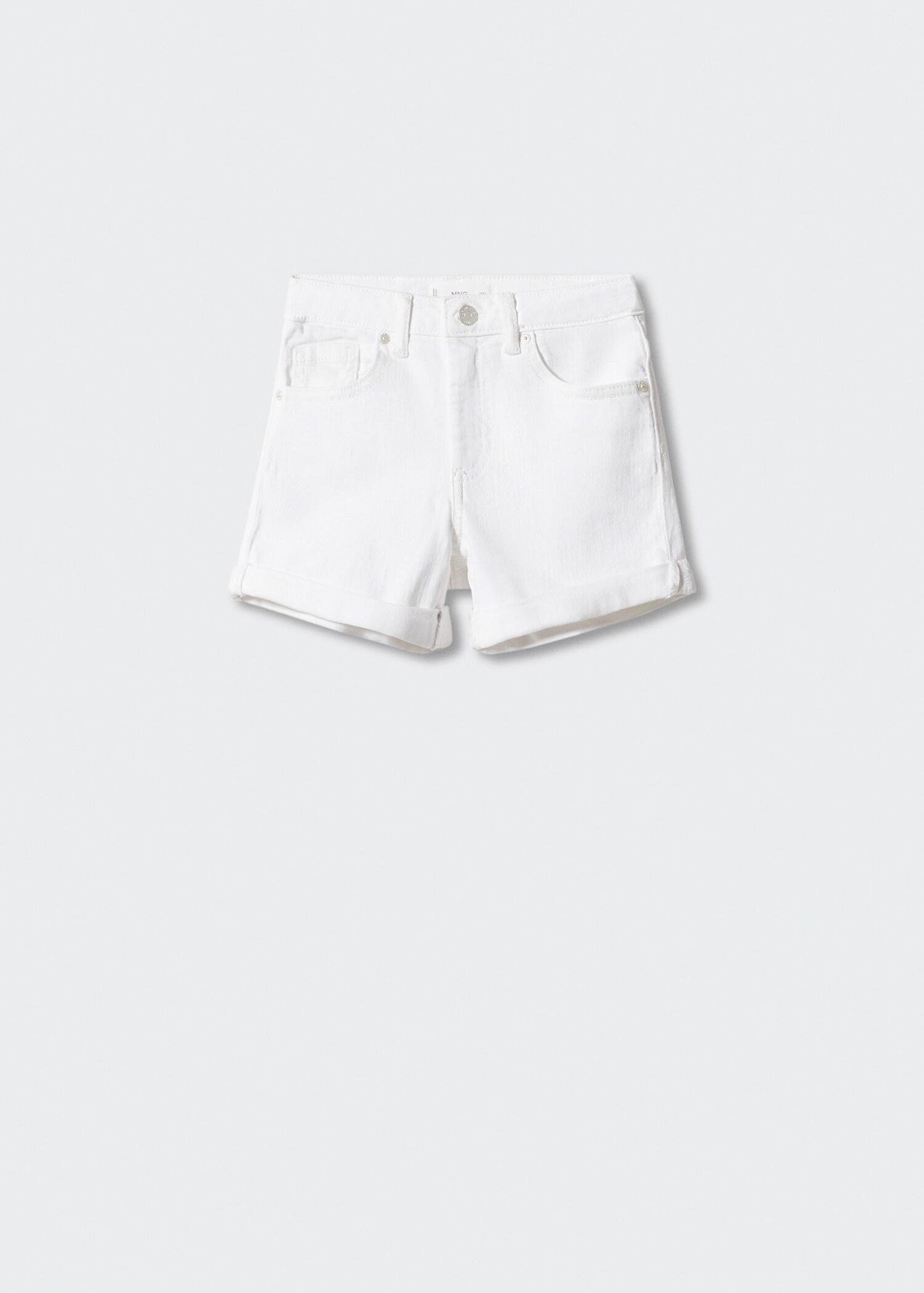 Rolled-up hem denim shorts - Article without model