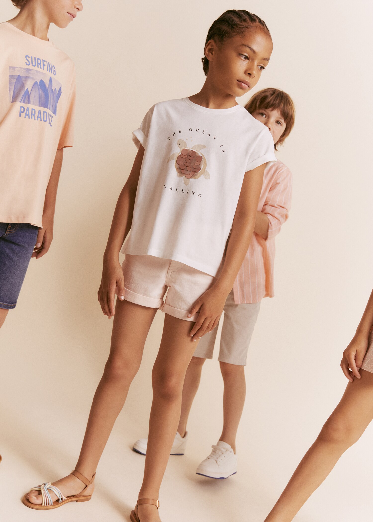 Shorts denim vora girada - Detall de l'article 5