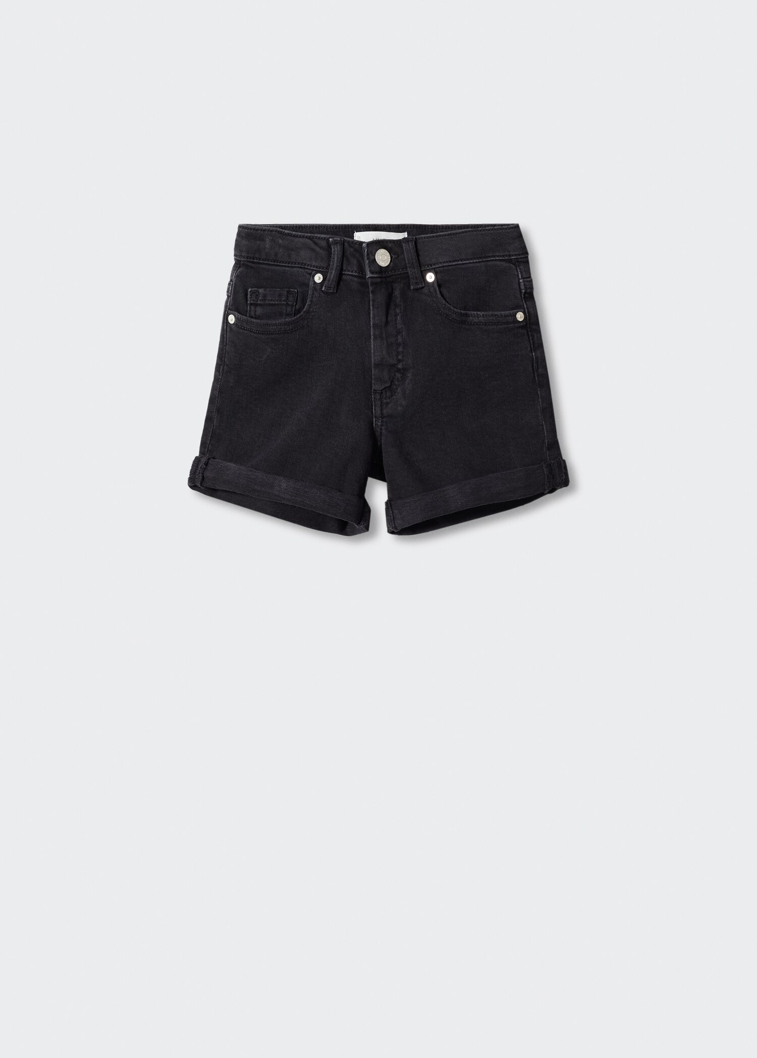 Rolled-up hem denim shorts - Article without model