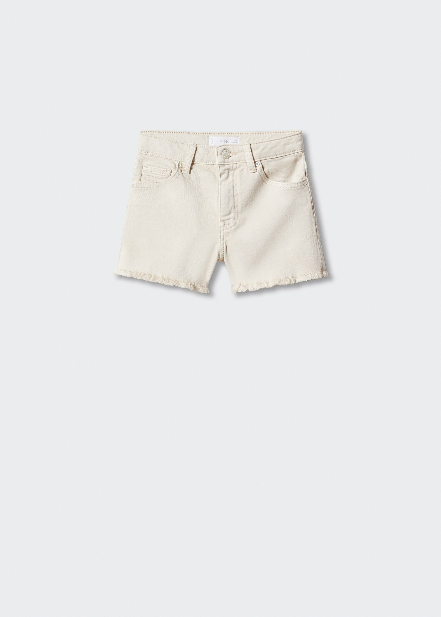 Gerafelde denim shorts - Artikel zonder model