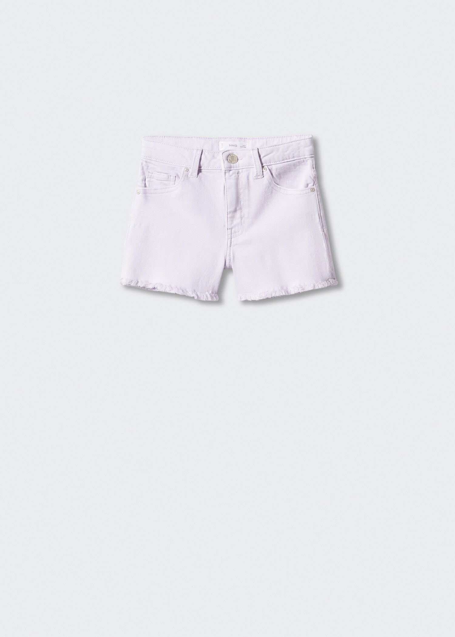 Gerafelde denim shorts - Artikel zonder model