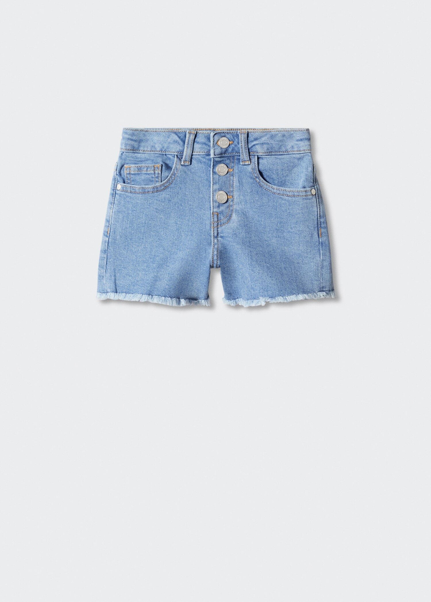 Frayed hem denim shorts - Article without model