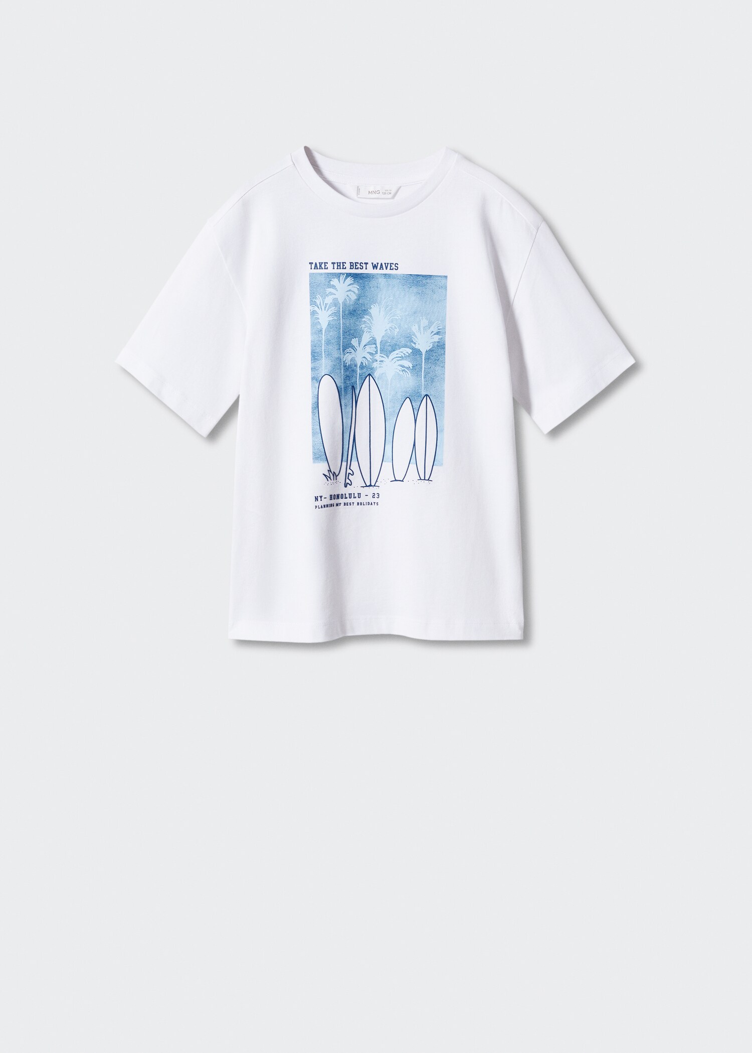 Printed cotton-blend T-shirt - Article without model