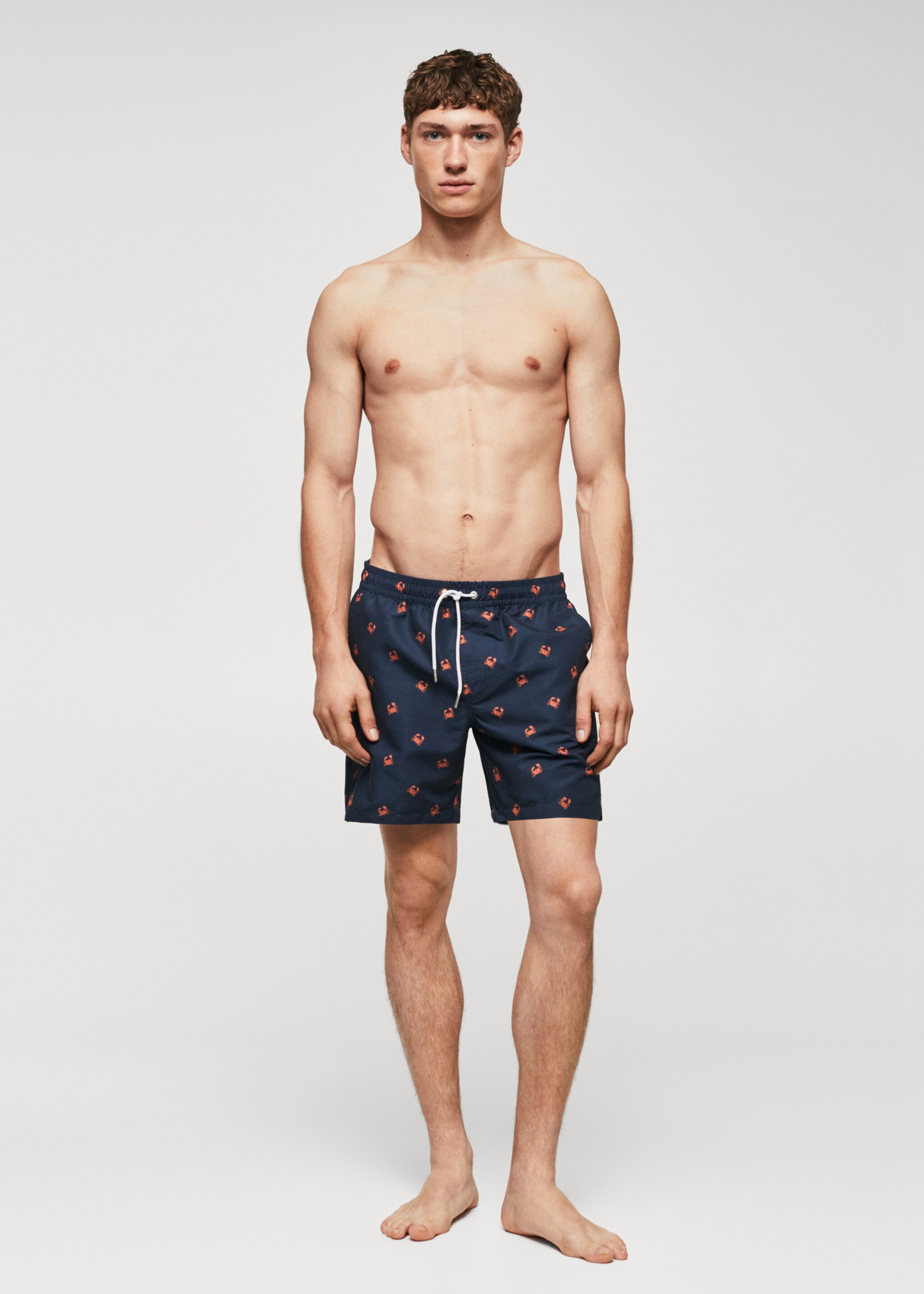 Maillot de bain imprimé crabes - Détail de l'article 4, Bleu marine. Ref: 47015956-00.