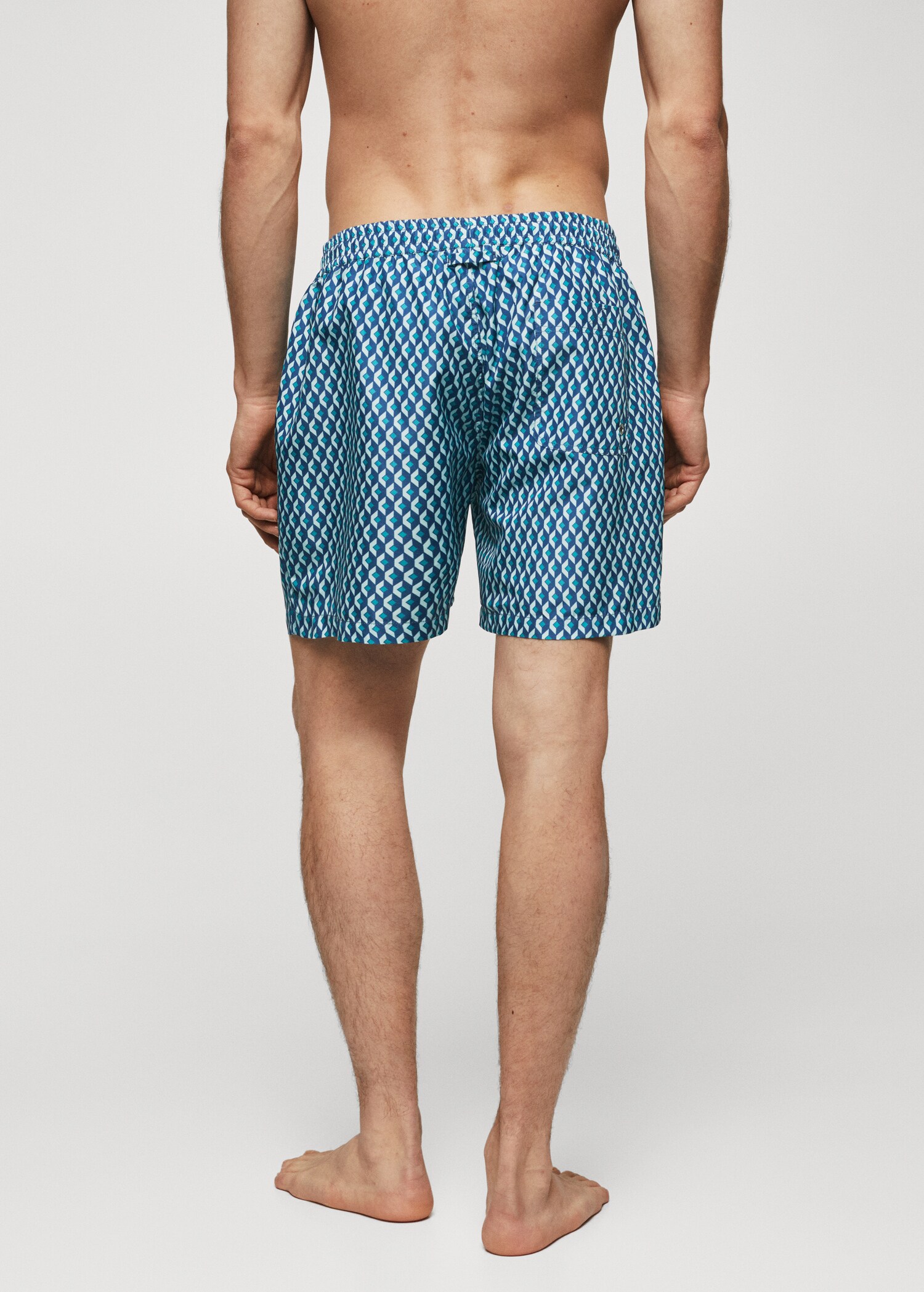 Maillot de bain imprimé géométrique - Verso de l’article