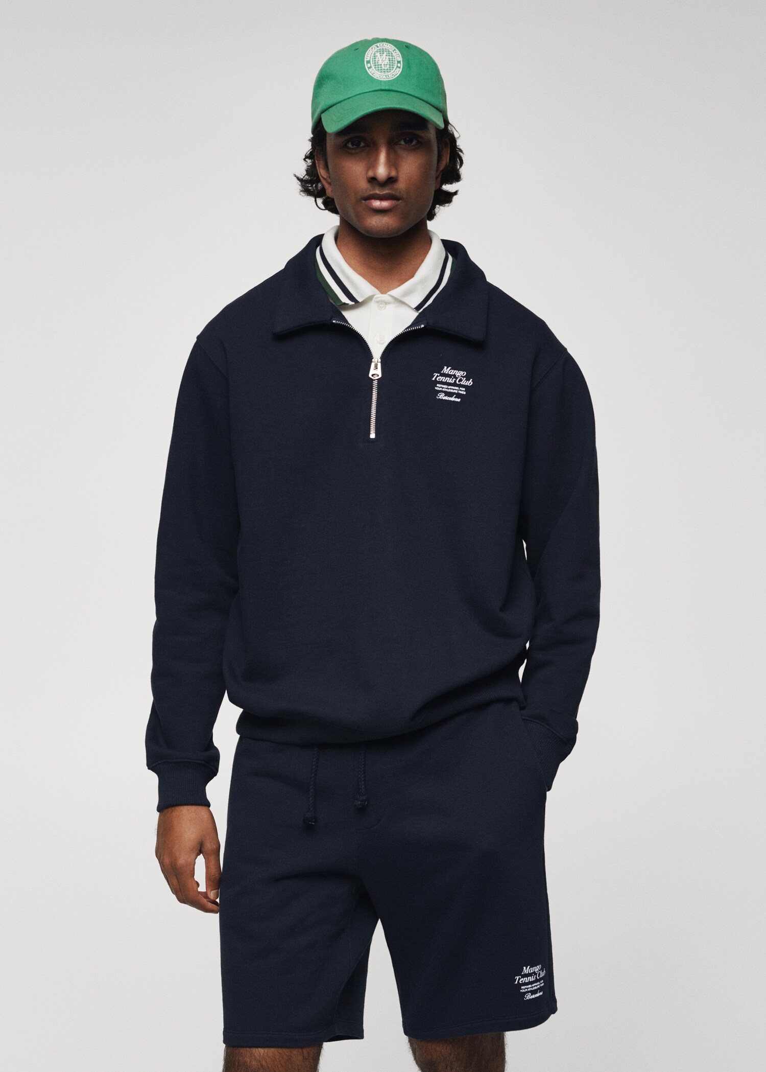 Katoenen sweatshirt met boodschap - Middenvlak