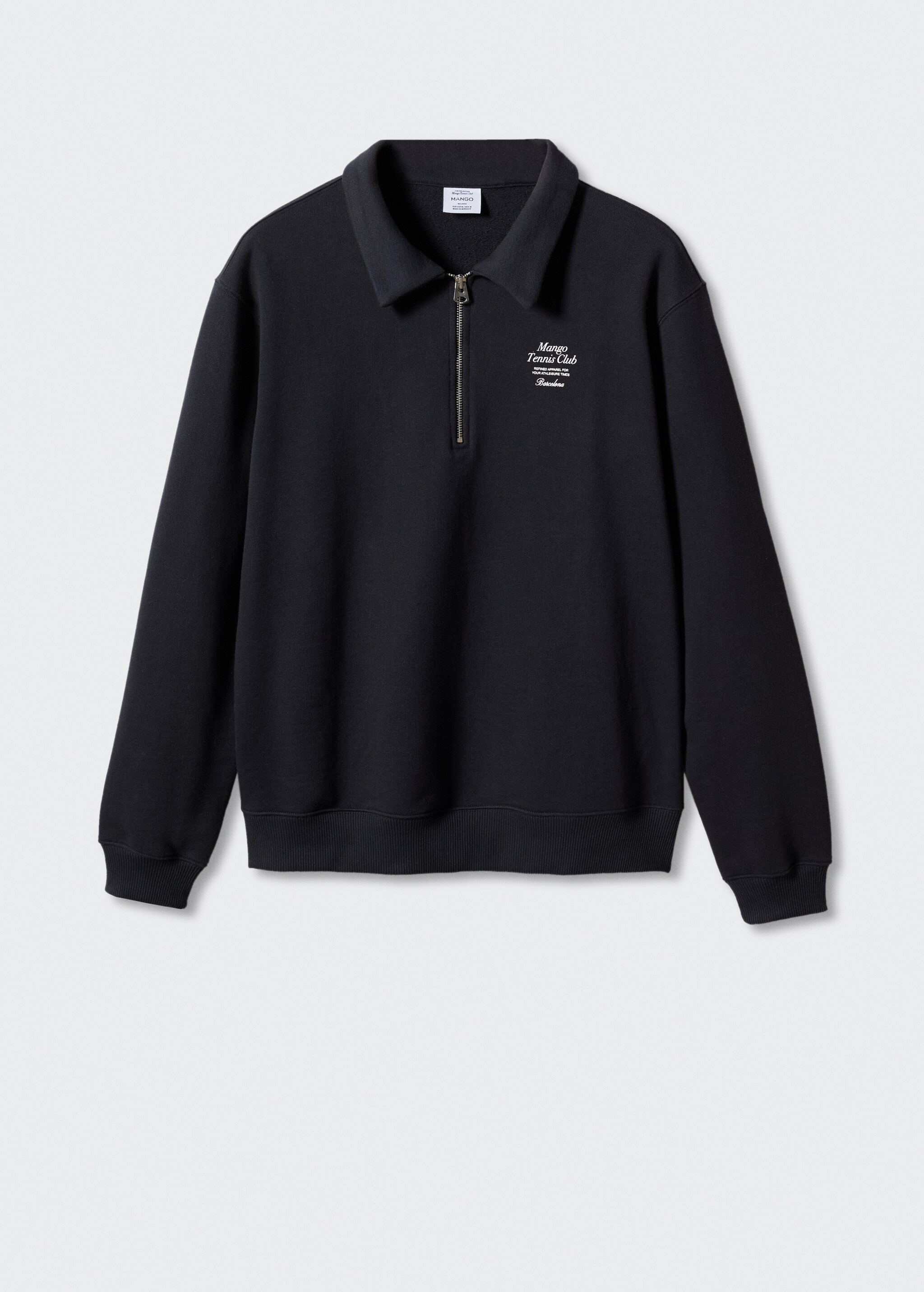 Baumwoll-Sweatshirt mit Aufschrift - Artikel ohne Model