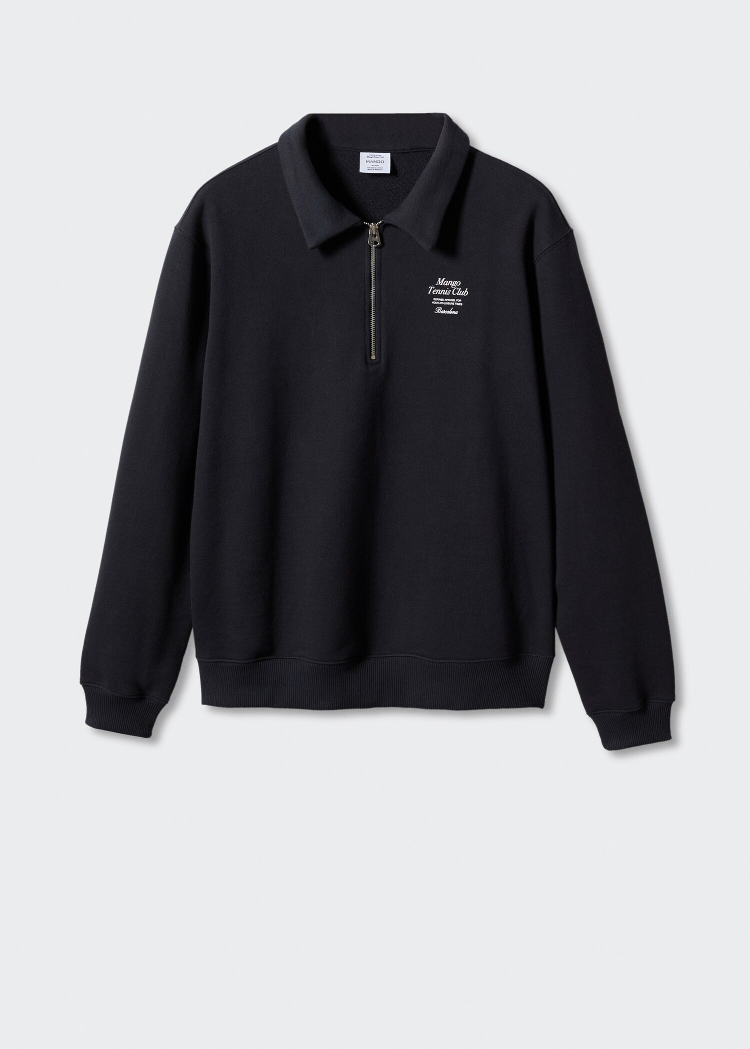 Katoenen sweatshirt met boodschap - Artikel zonder model