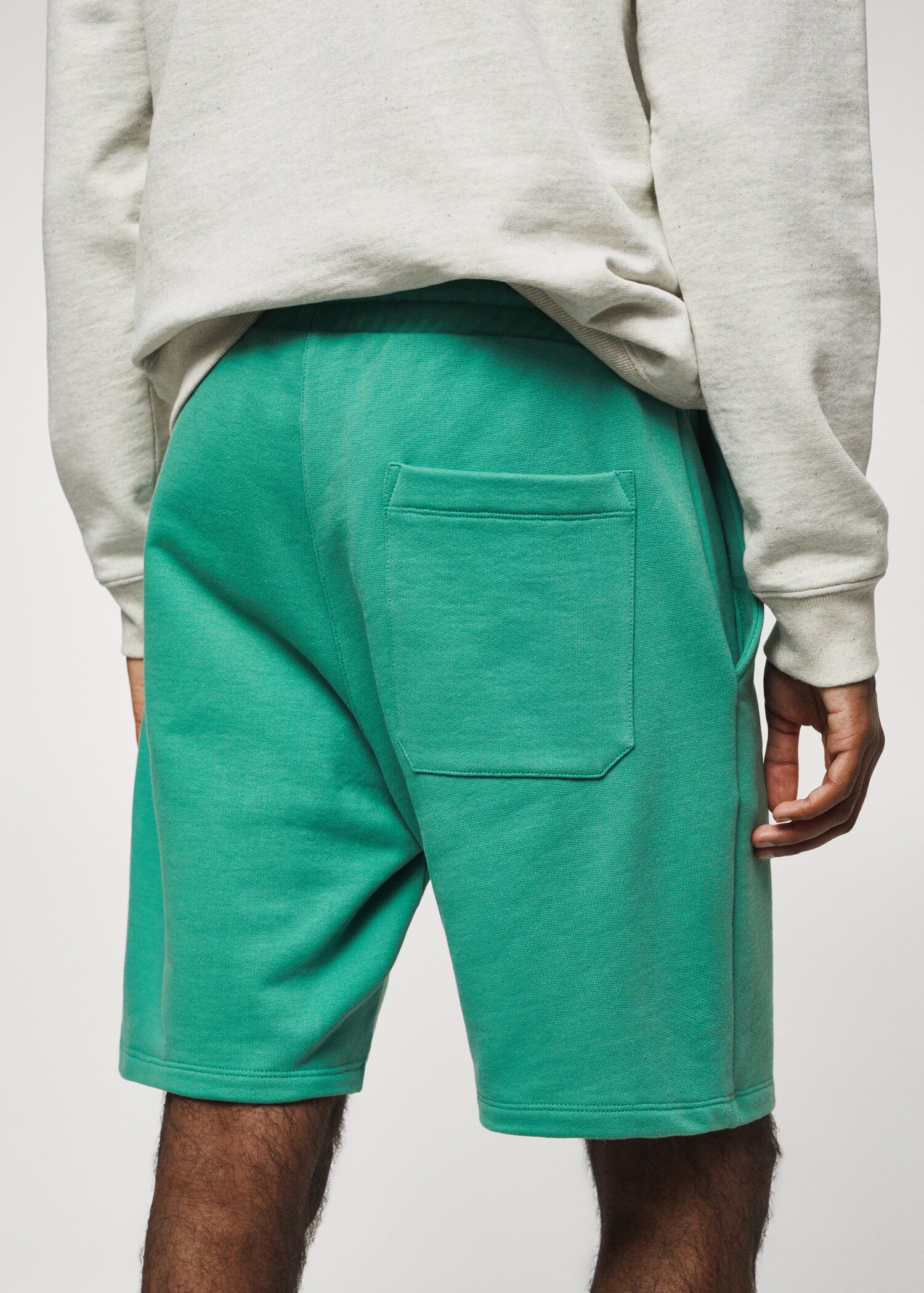 Cotton shorts with drawstring - Details of the article 2