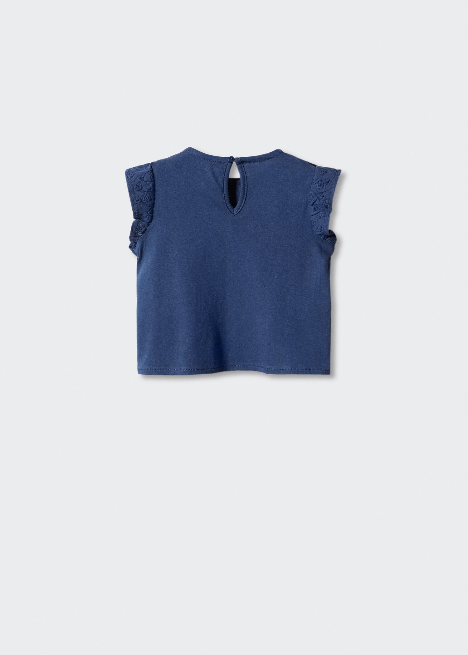 T-shirt fleurs brodées - Verso de l’article