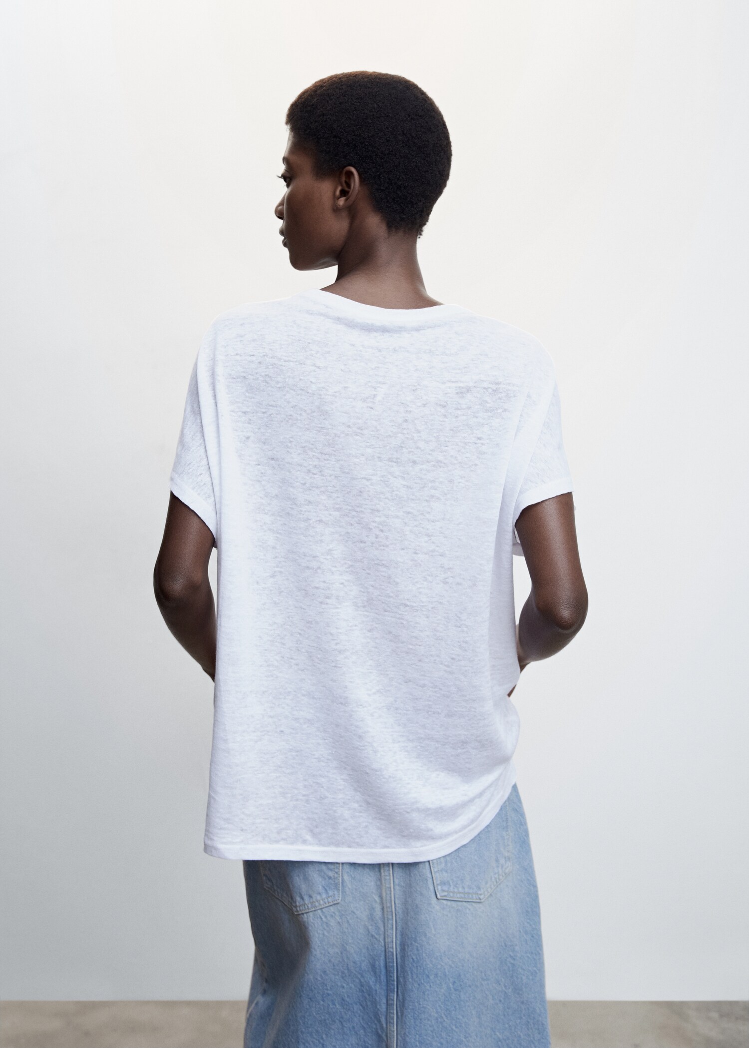 Camiseta 100% lino - Reverso del artículo