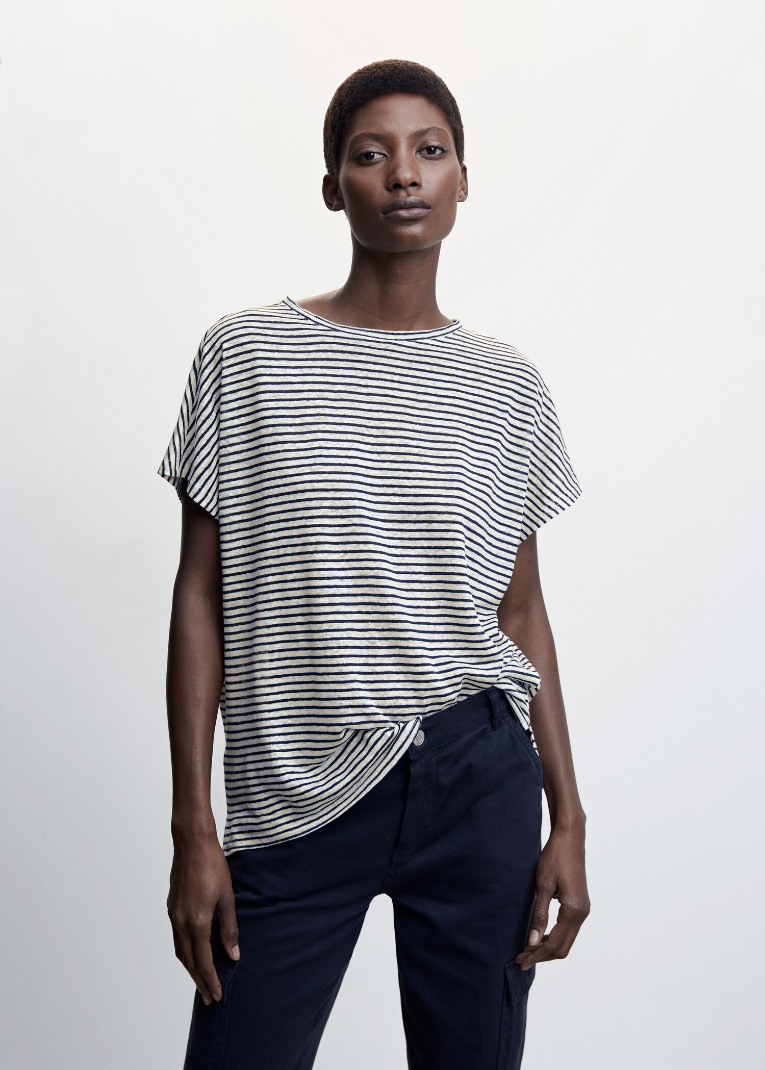 100% linen t-shirt - Medium plane
