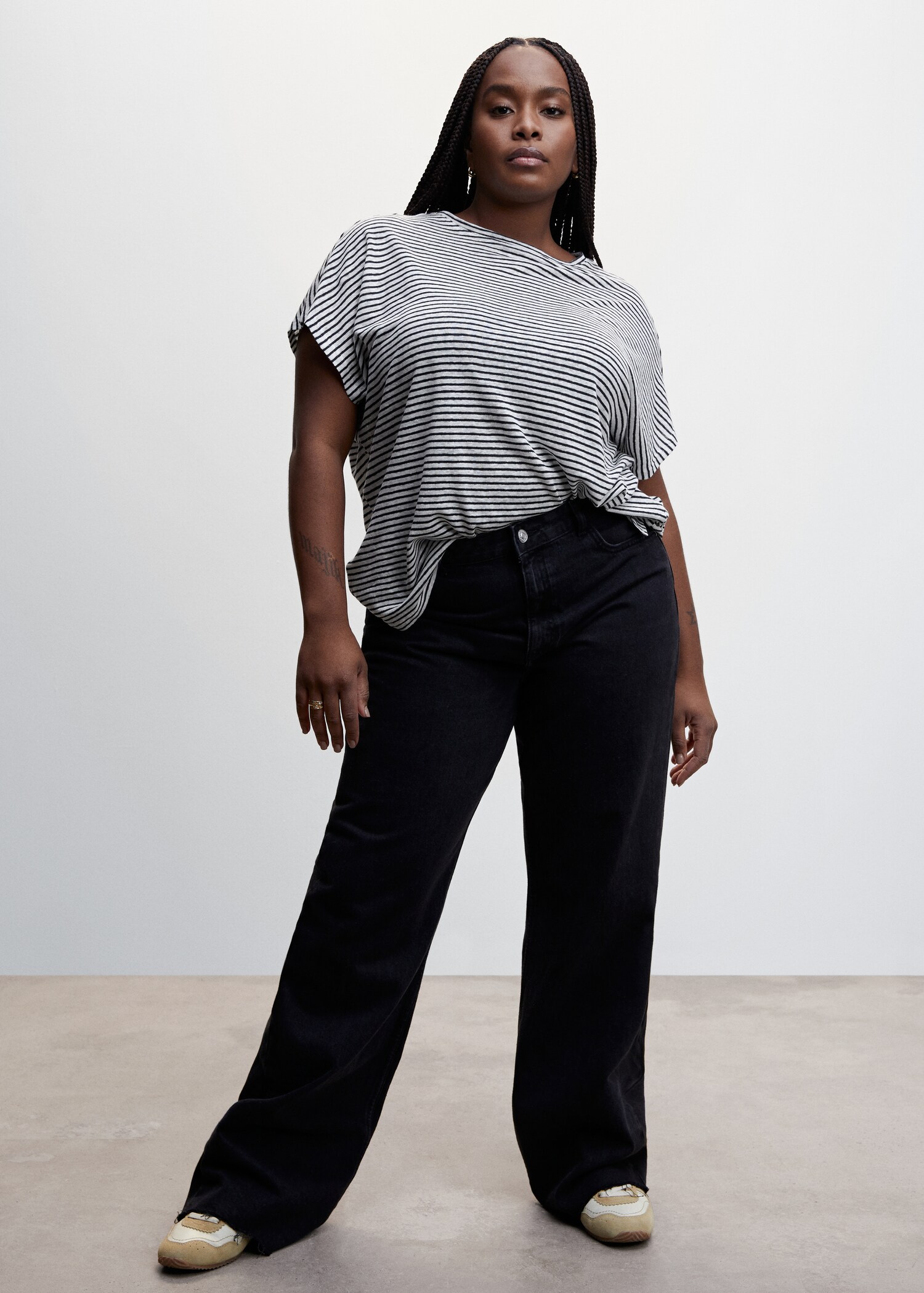 100% linen t-shirt - Details of the article 3