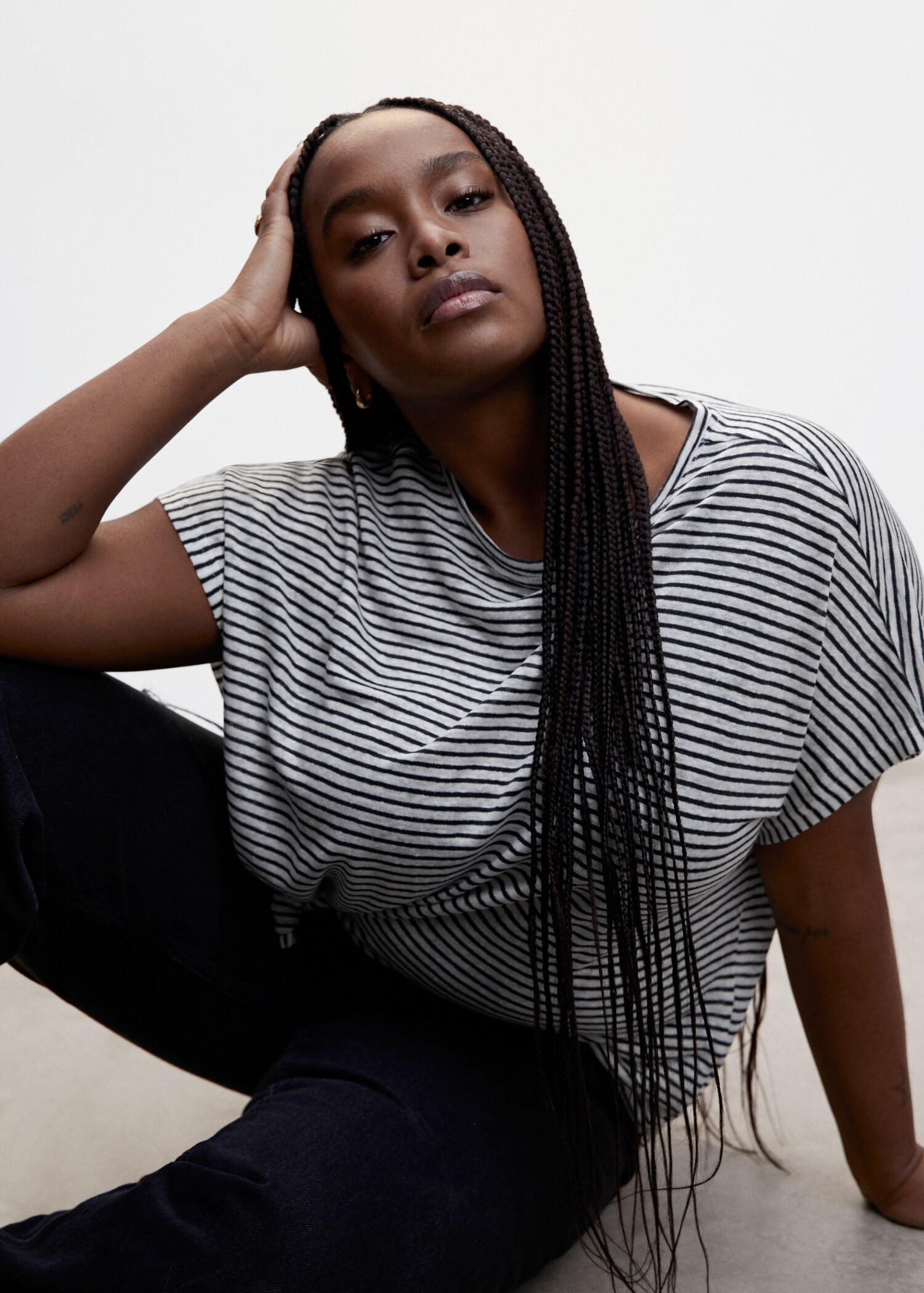 100% linen t-shirt - Details of the article 4
