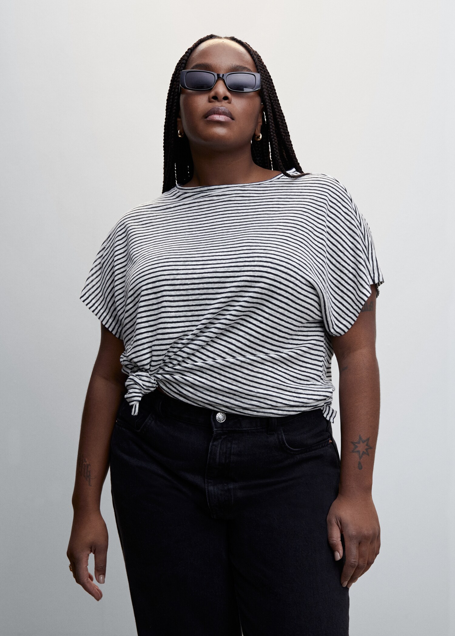 100% linen t-shirt - Details of the article 5