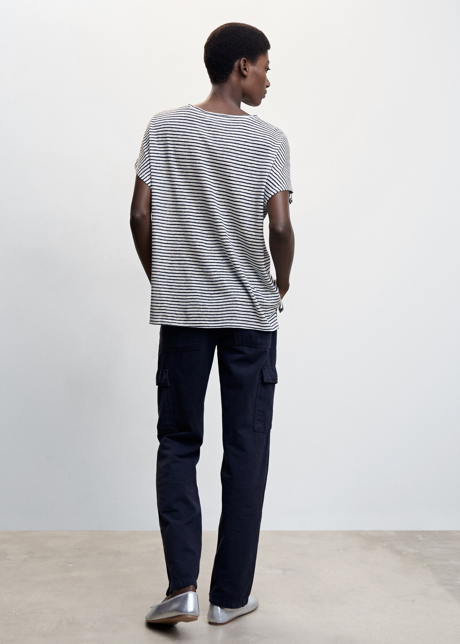 100% linen t-shirt - Reverse of the article