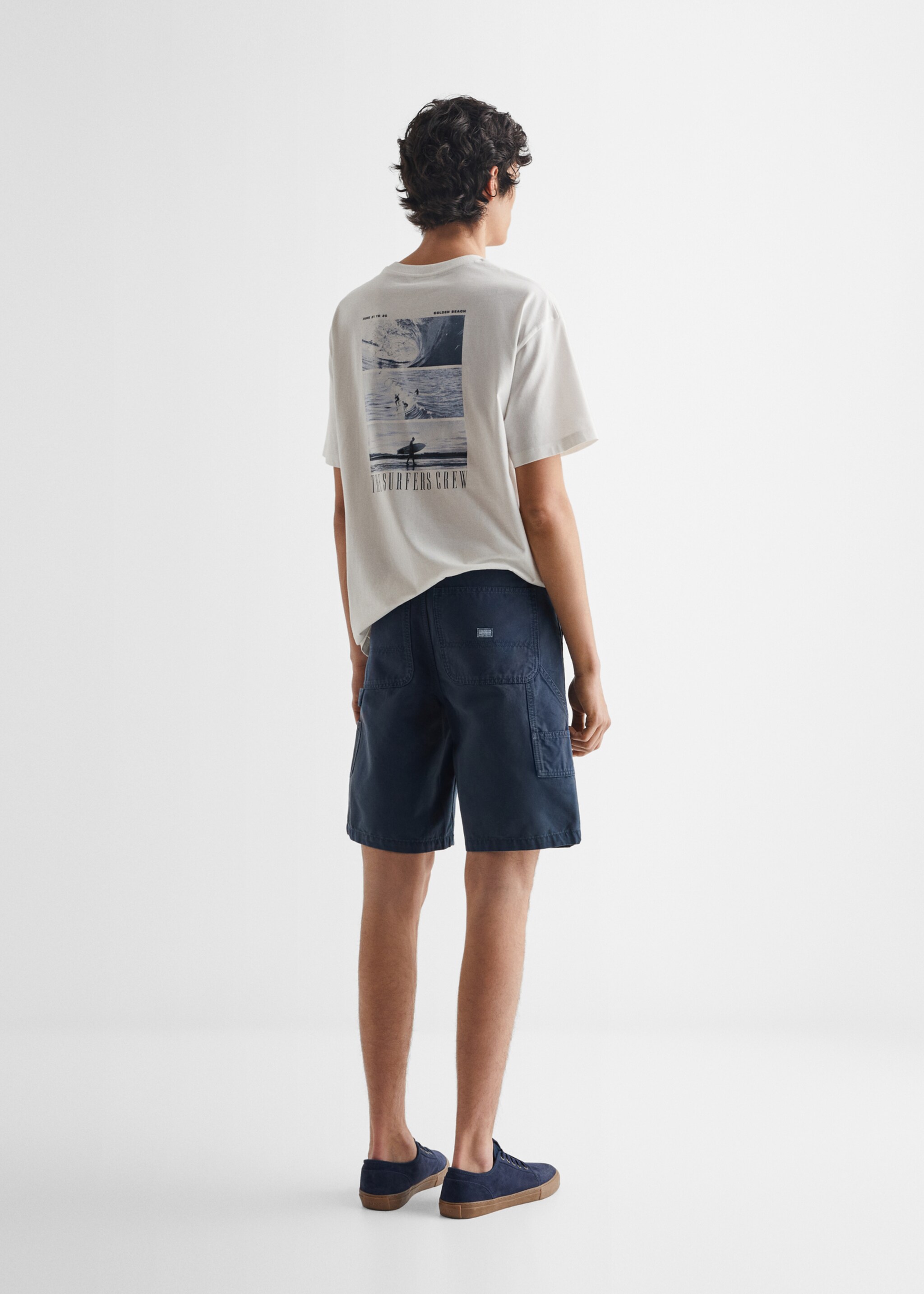 Bermudashorts i bomull - Artikelns baksida