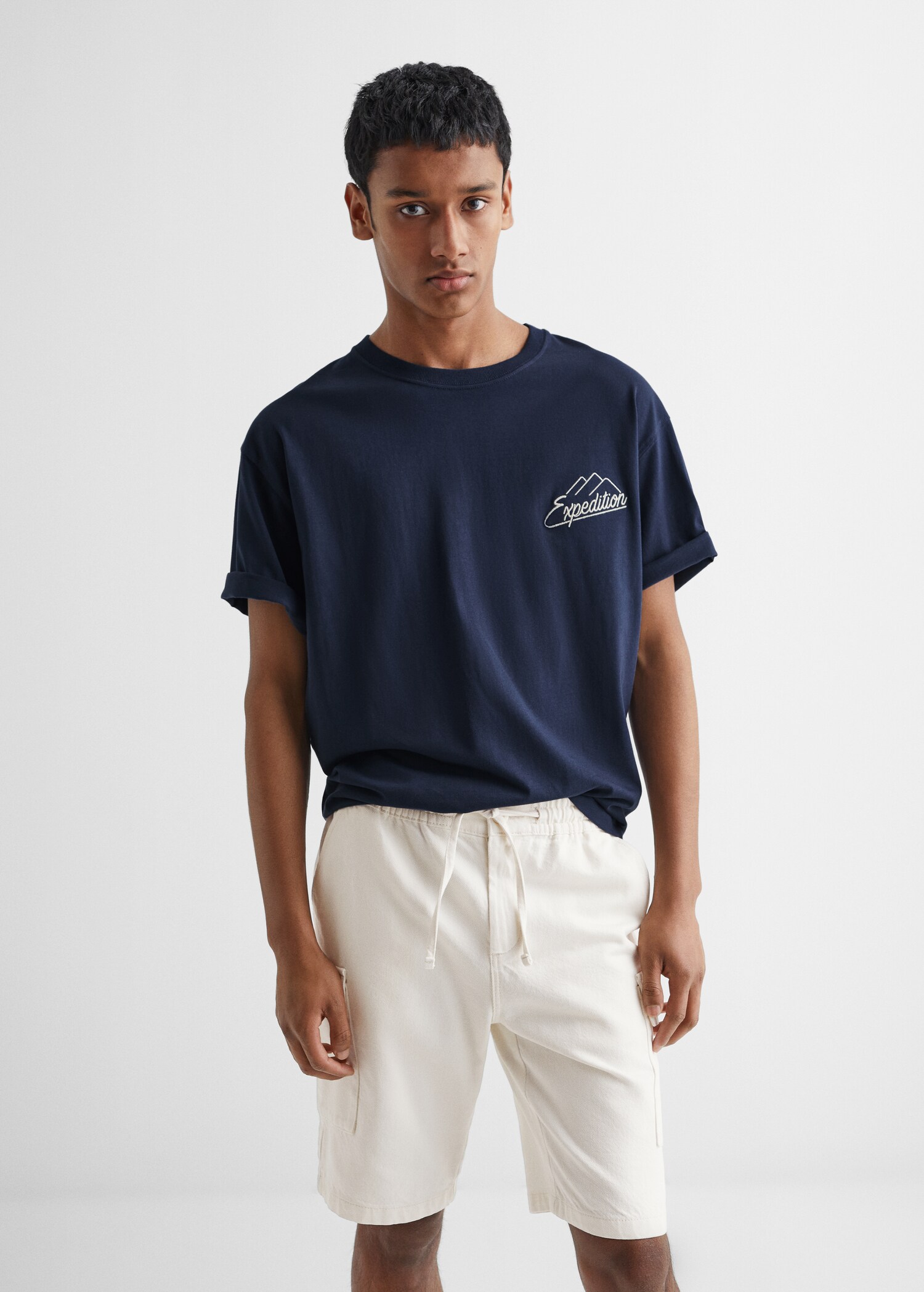 Bermuda cargo cotone - Piano medio