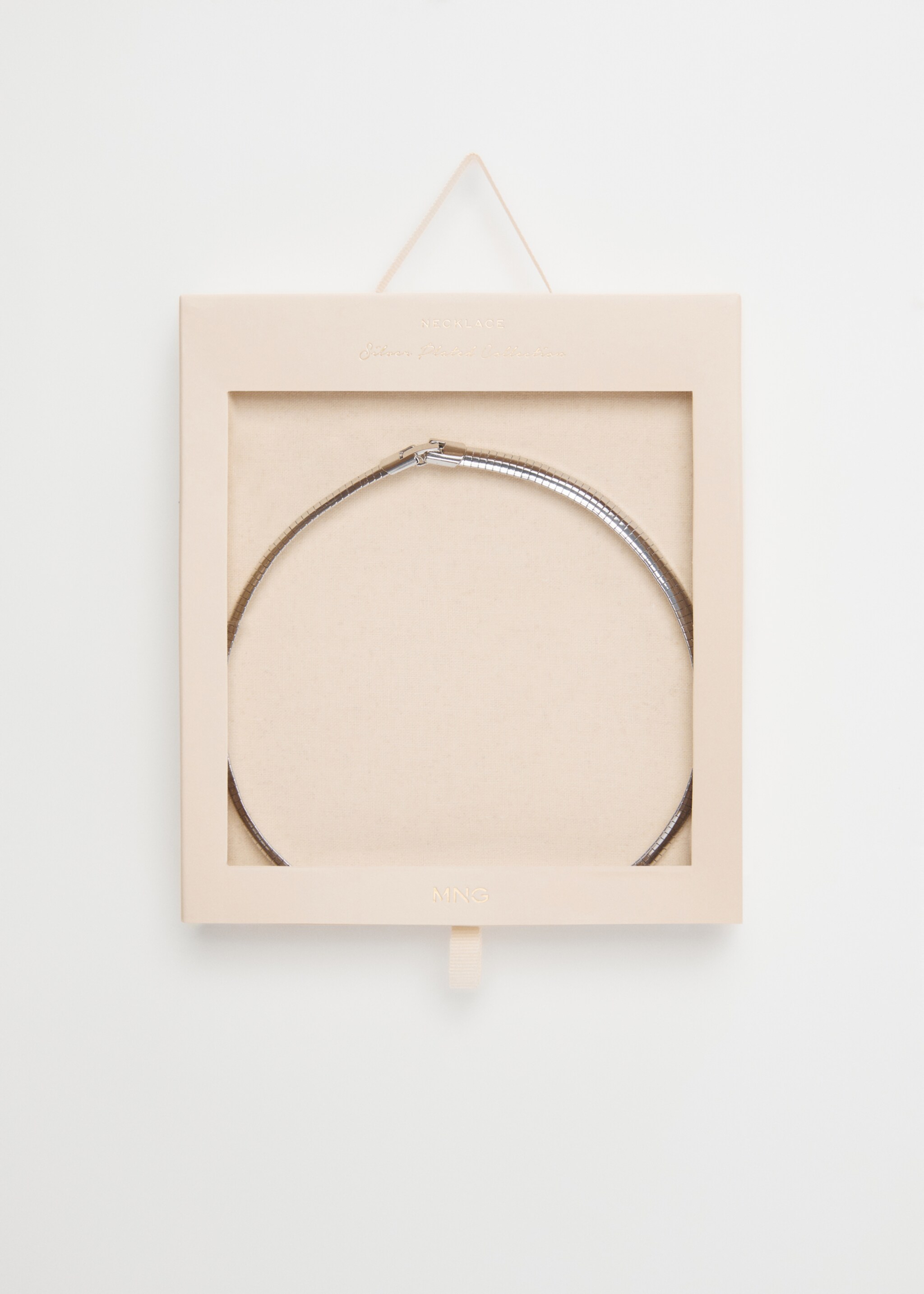 Collar choker rígid bany plata - Detall de l'article 2, Platejat. Ref: 47016317-00.