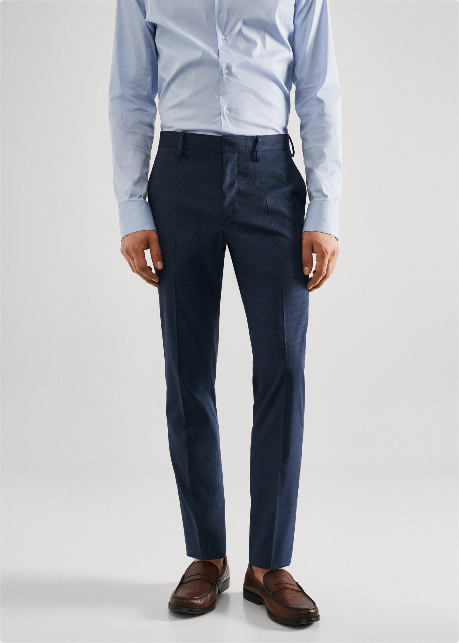 Super slim fit suit pants - Medium plane