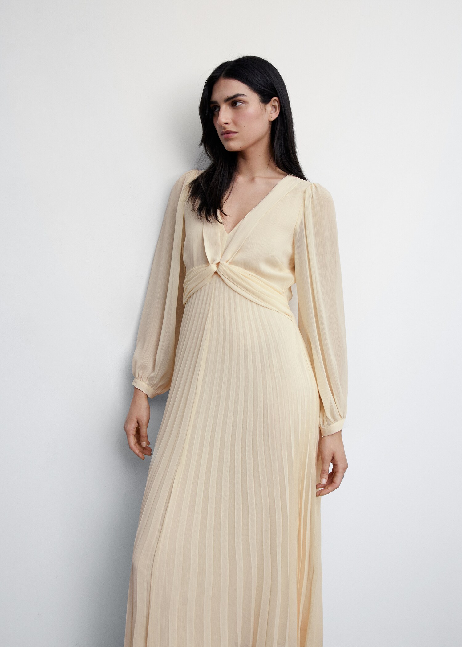 Pleated detail dress - Details of the article 2
