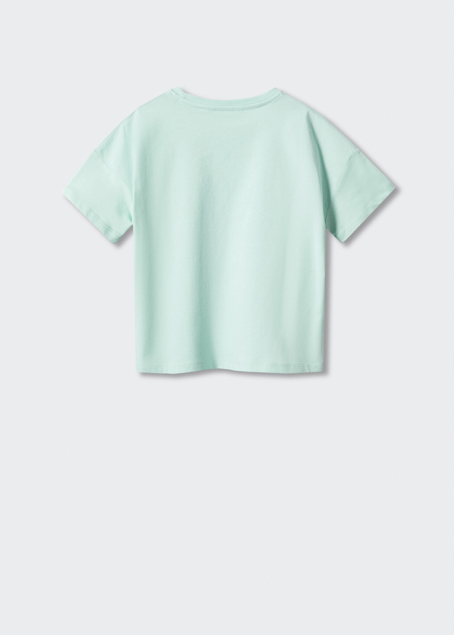 Bedrucktes Baumwoll-T-Shirt - Rückseite des Artikels