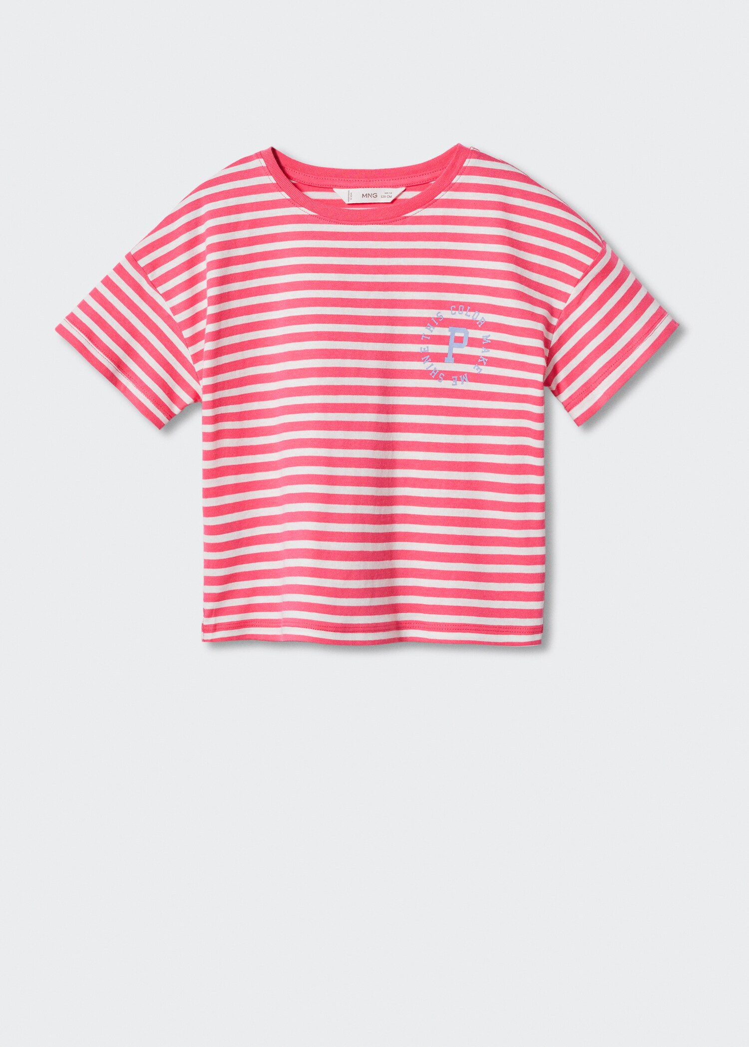 Striped cotton T-shirt - Article without model