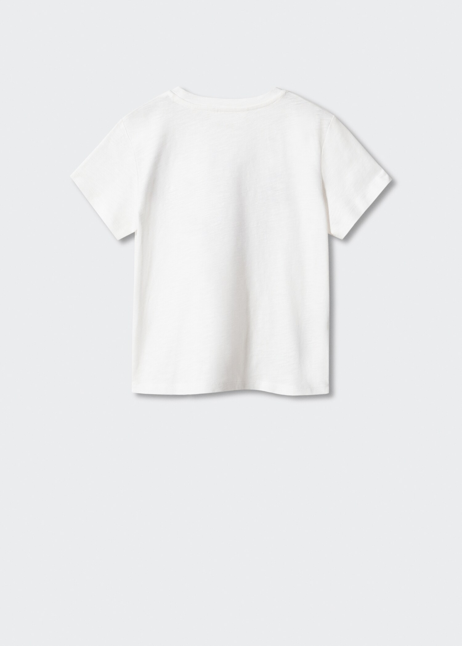Embossed printed t-shirt - Reverse of the article