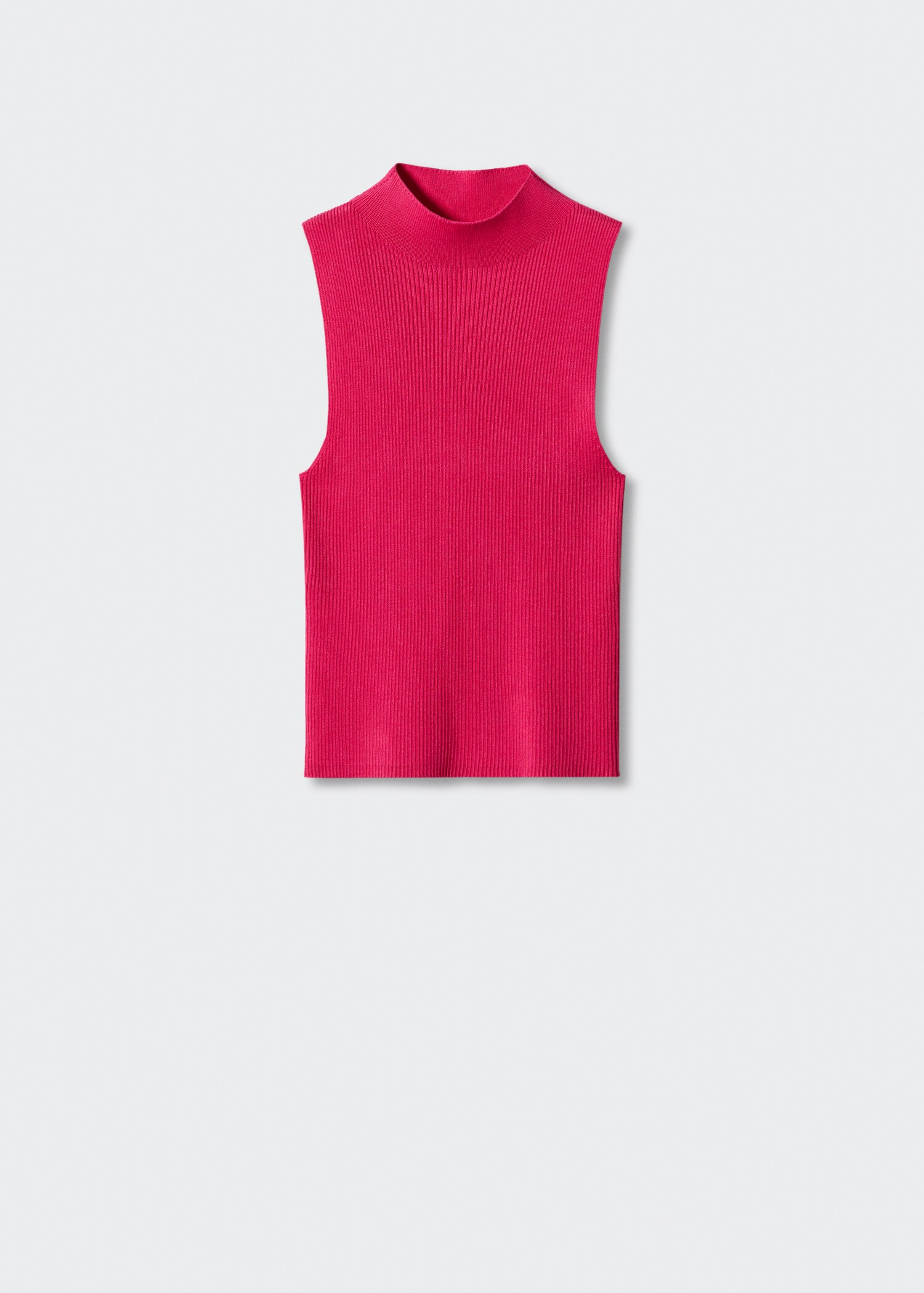 Perkins-neck ribbed top - Article without model