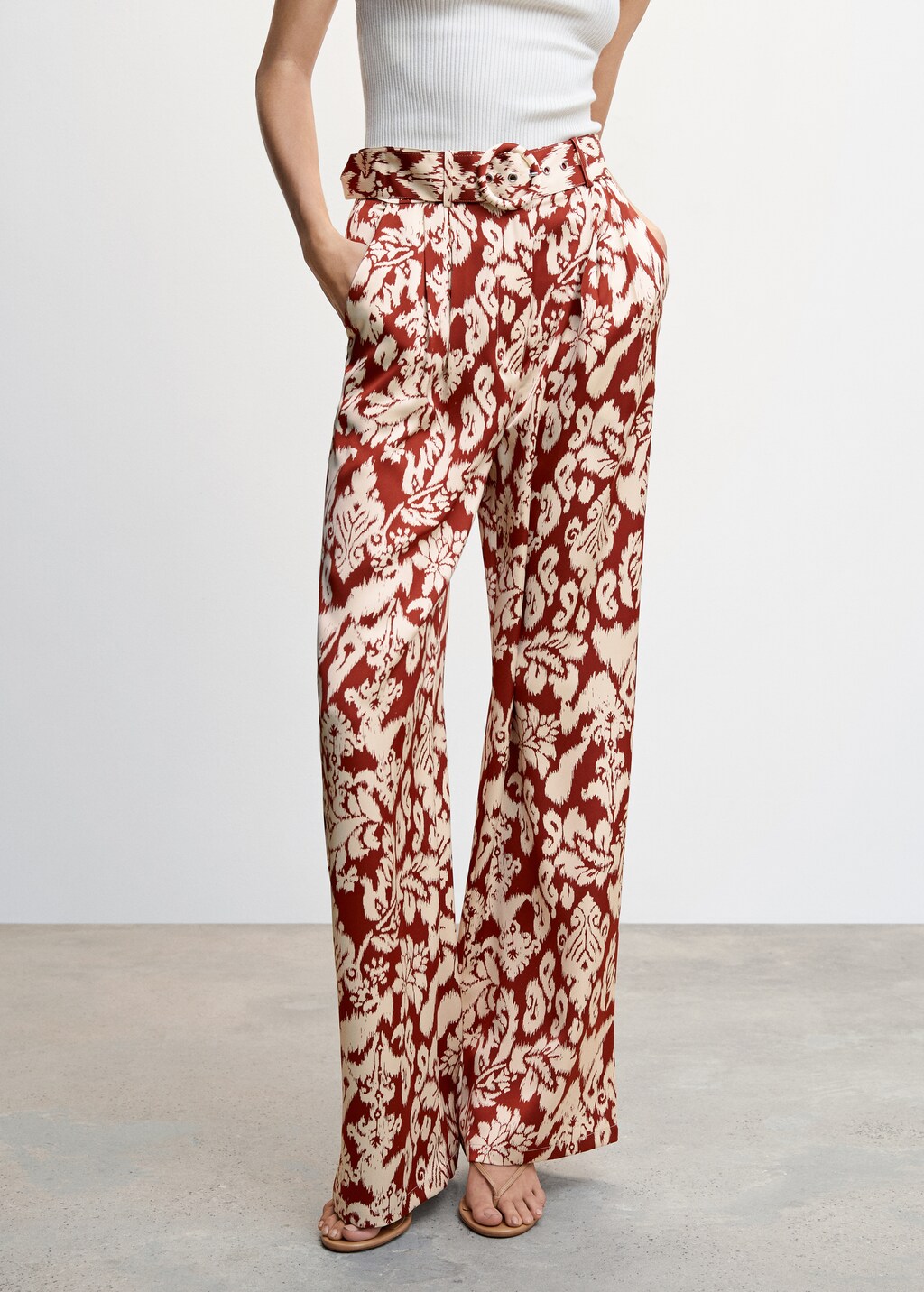 Pantalon palazzo imprime