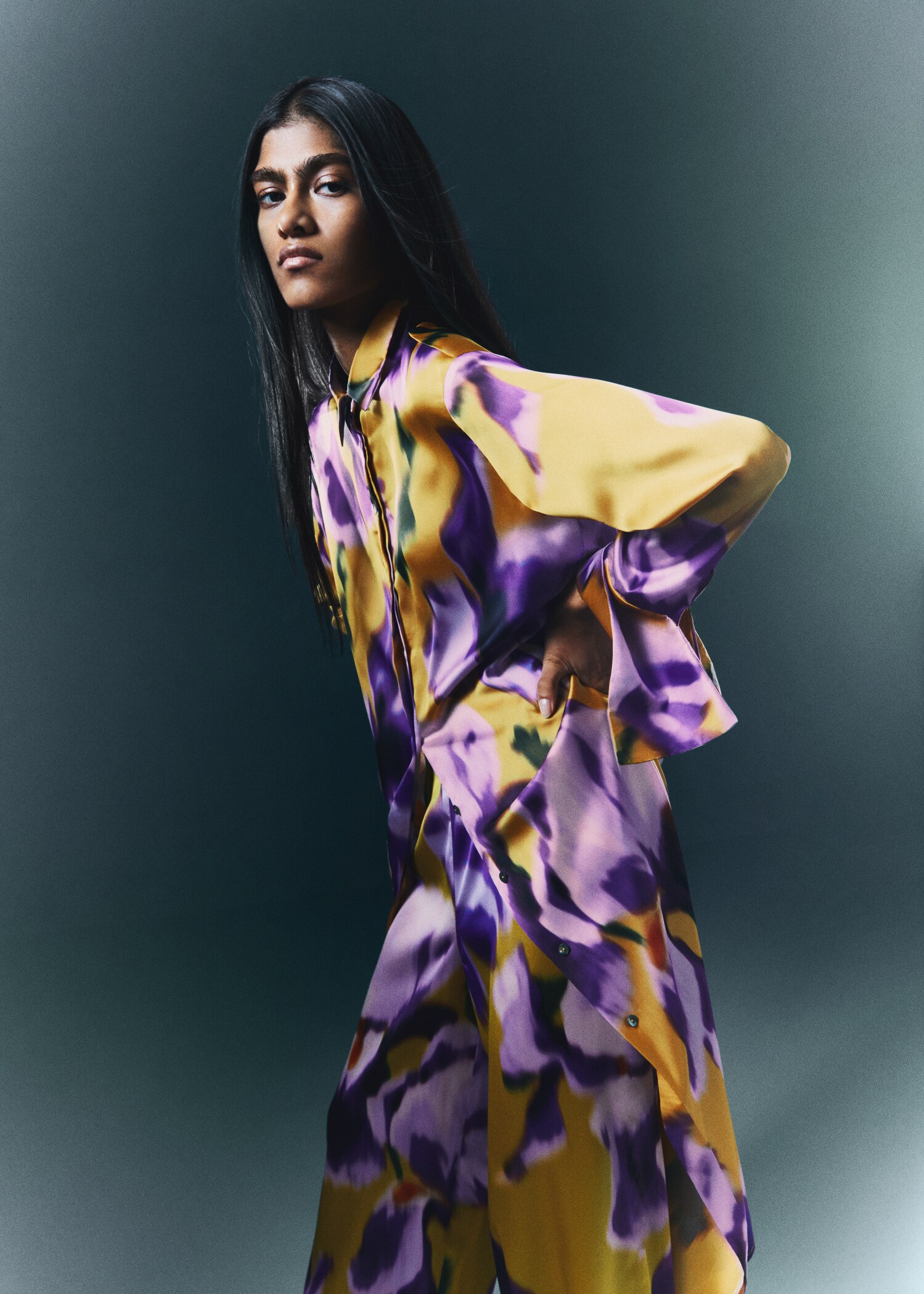 Robe chemisier fleurs - Détail de l'article 7
