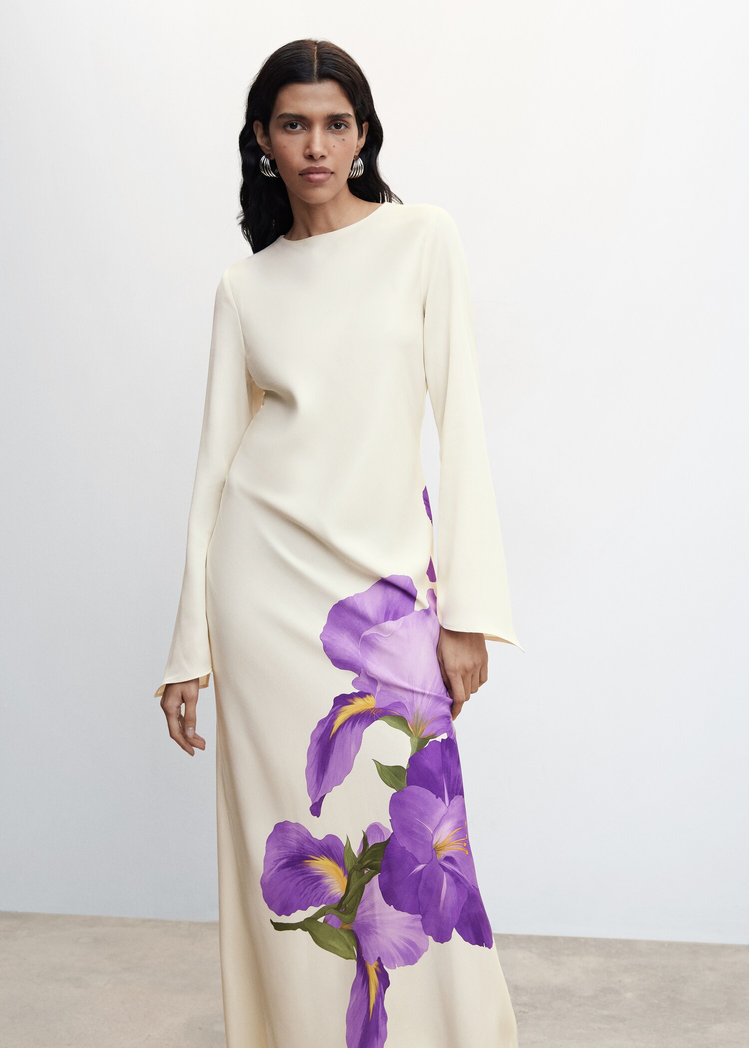 Vestit llarg flors - Pla mig