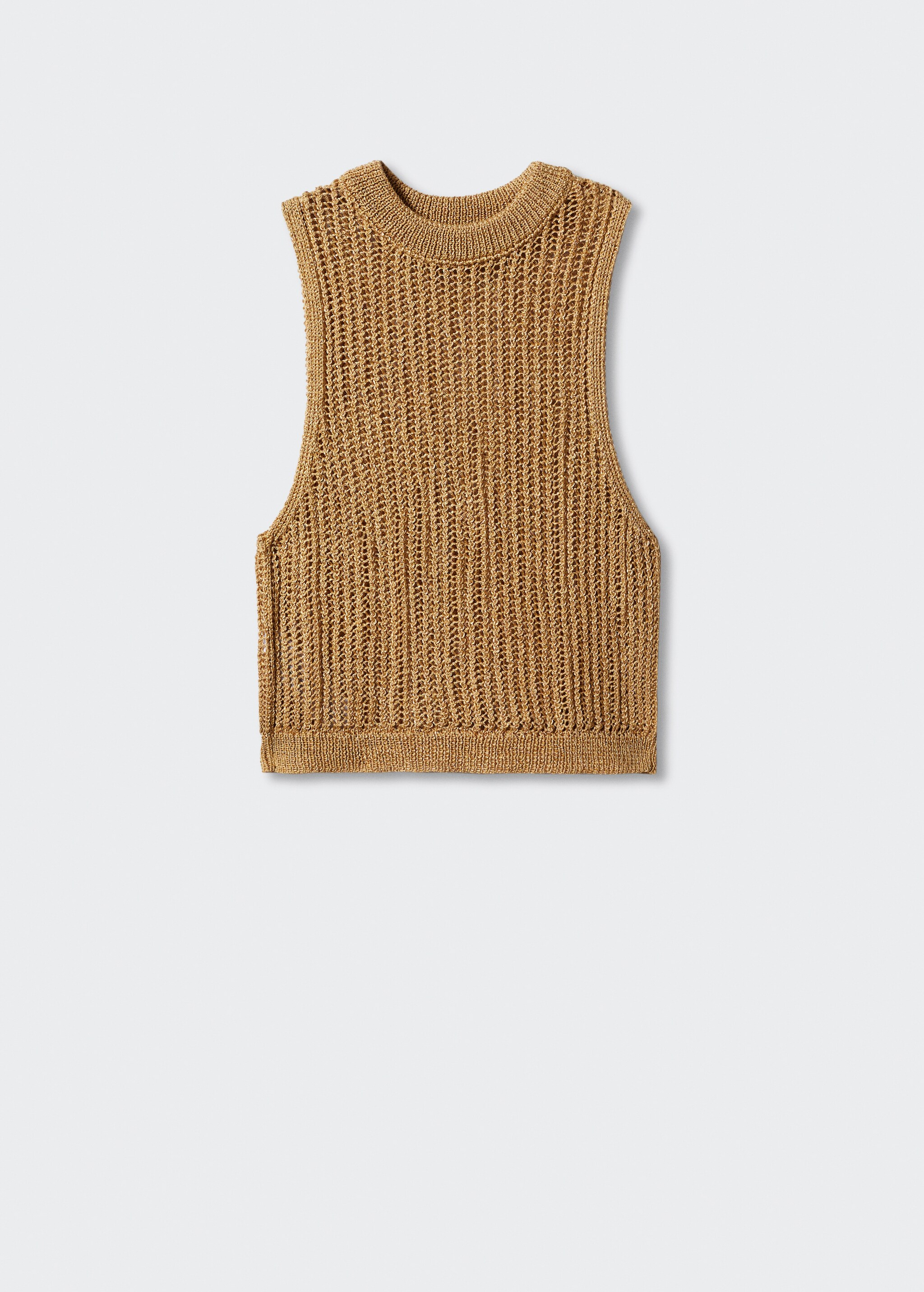 Perkins-neck knitted top - Article without model